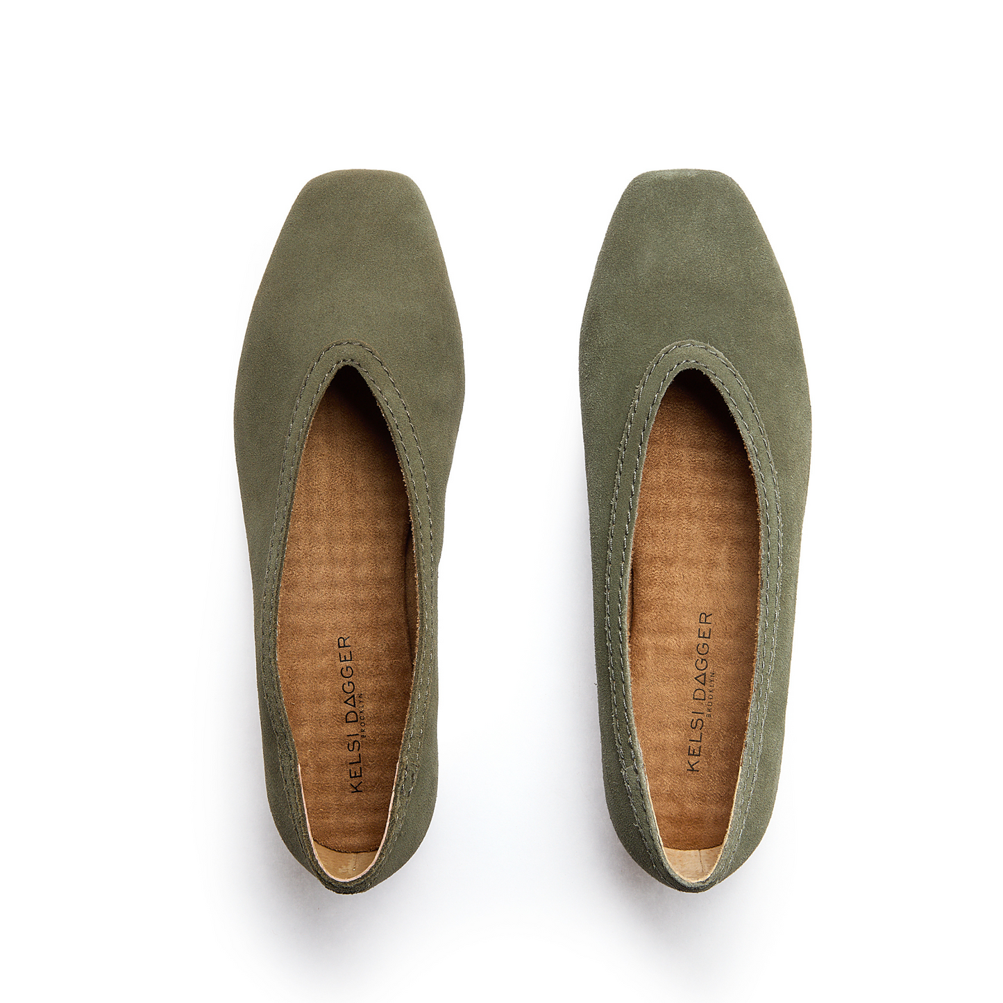 Kelsi Dagger Women's Freya Clover Cow Suede Ballet Flats