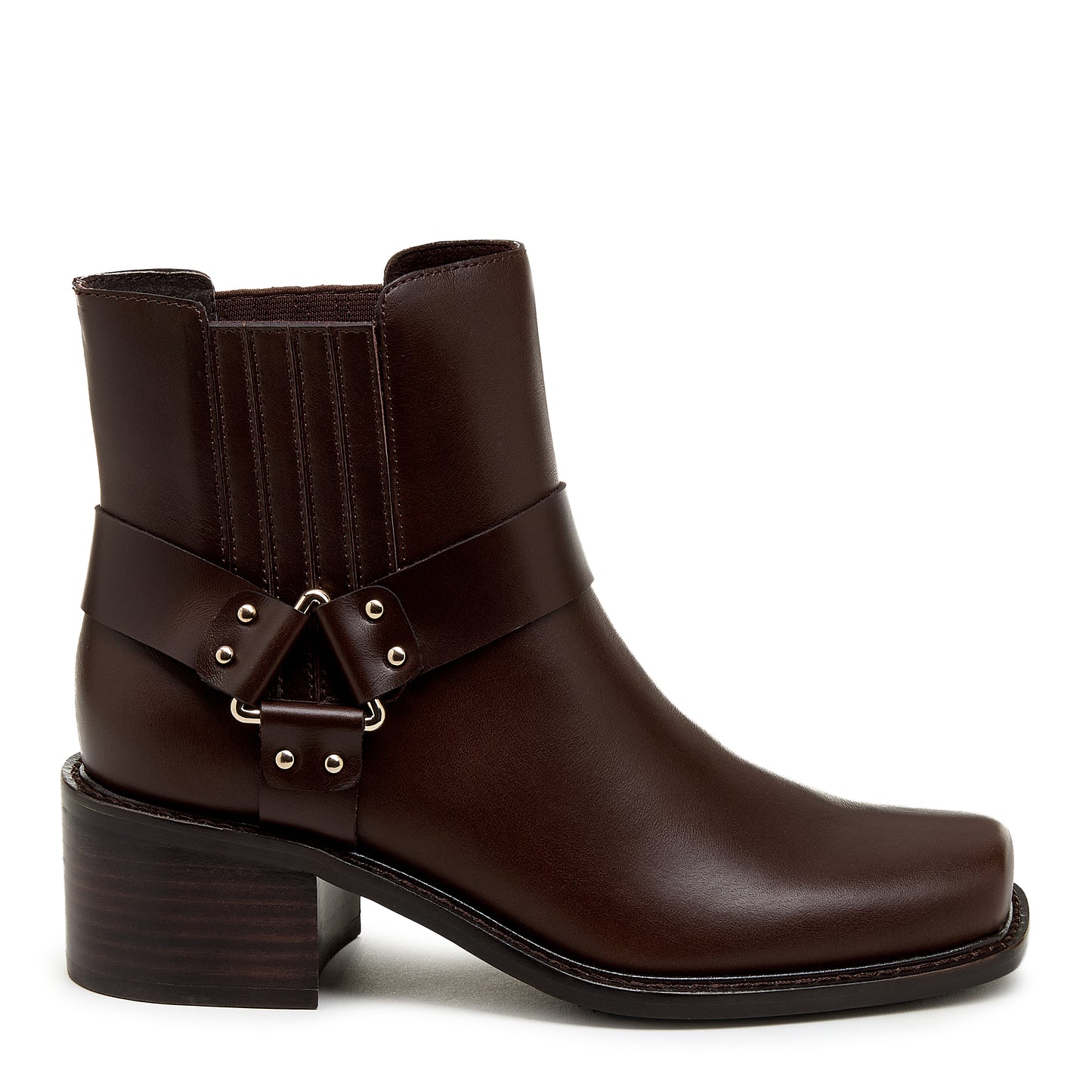 Gamma Cacao Leather Women's Biker Bootie - Kelsi Dagger