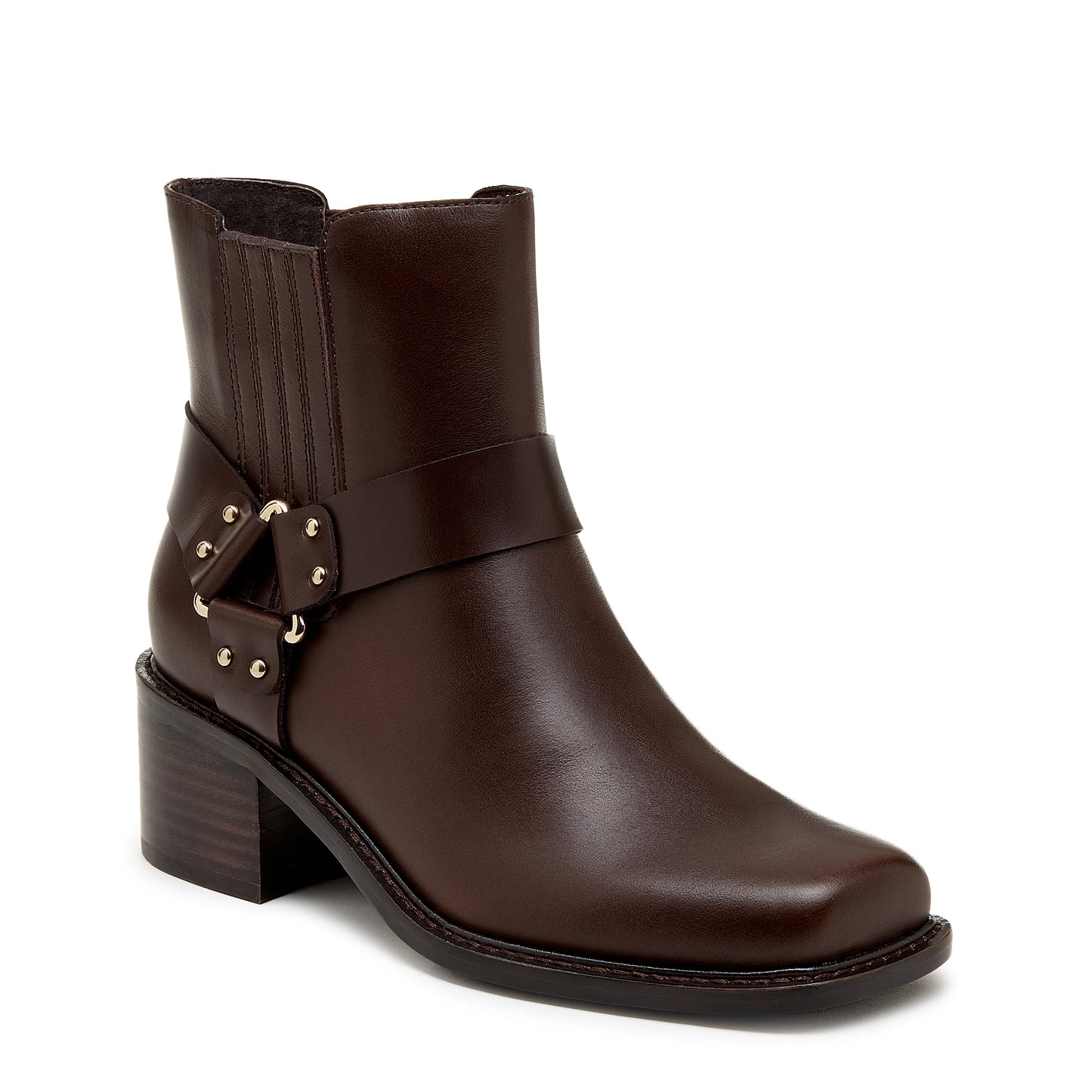 Gamma Cacao Leather Women's Biker Bootie - Kelsi Dagger