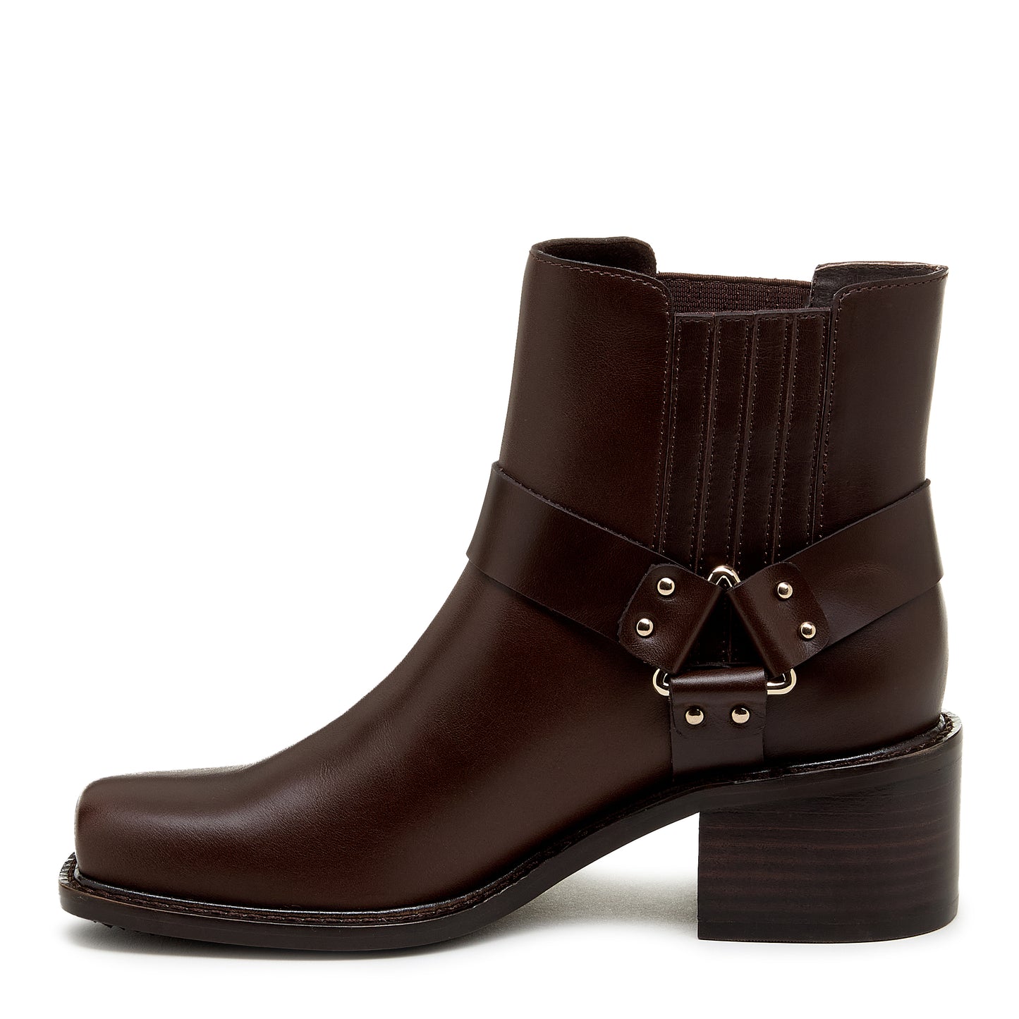 Gamma Cacao Leather Women's Biker Bootie - Kelsi Dagger