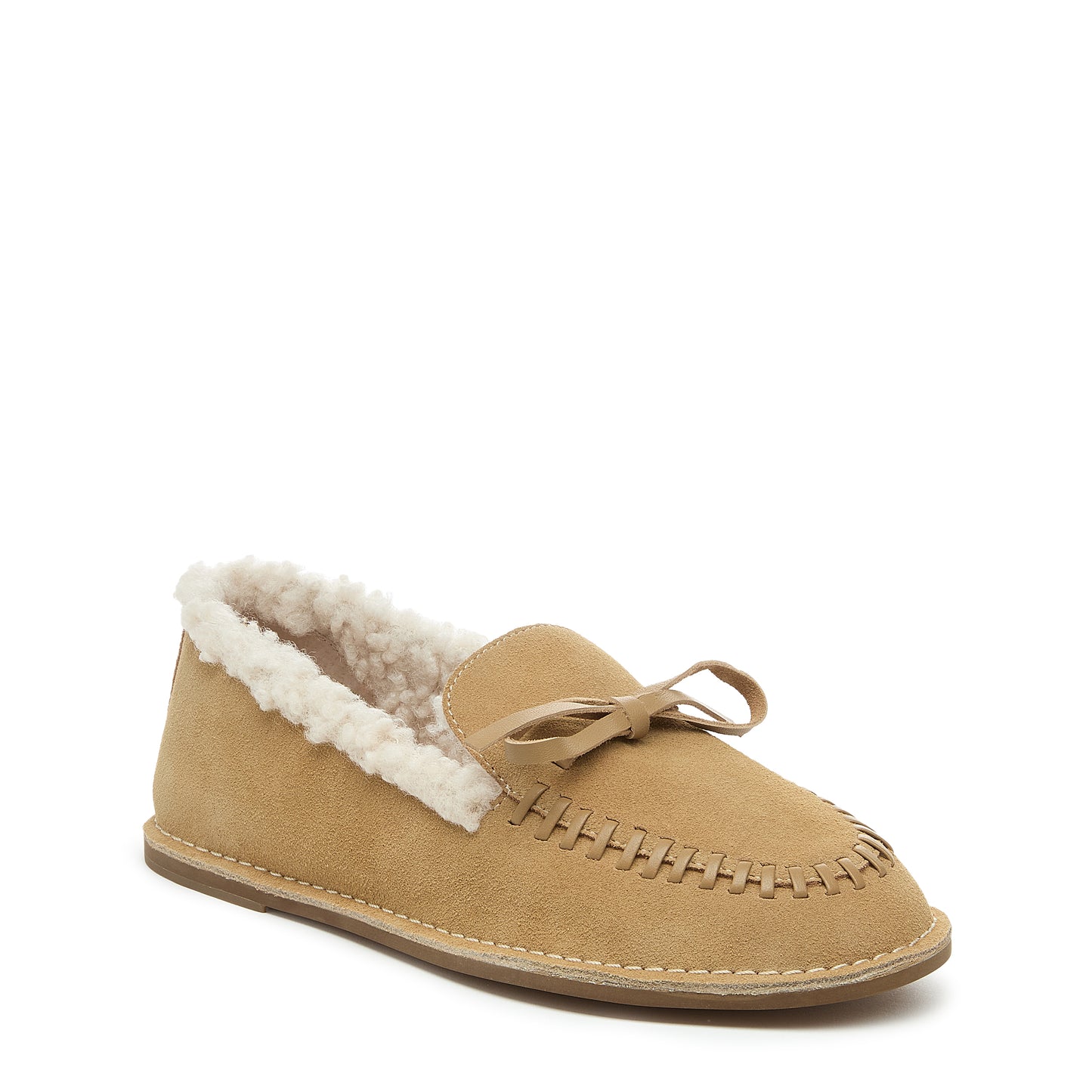 Huggy Bison Faux Shearling Loafer – Women’s Cozy Suede Slip-On