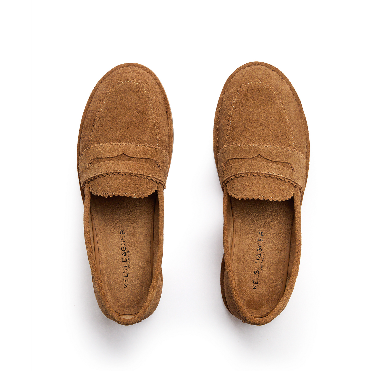 Harley Honey Brown Cow Suede Women's Loafer - Kelsi Dagger Brooklyn