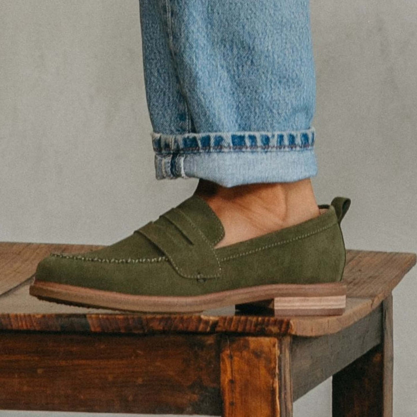 Kelsi Dagger Lens Loafer in Olive