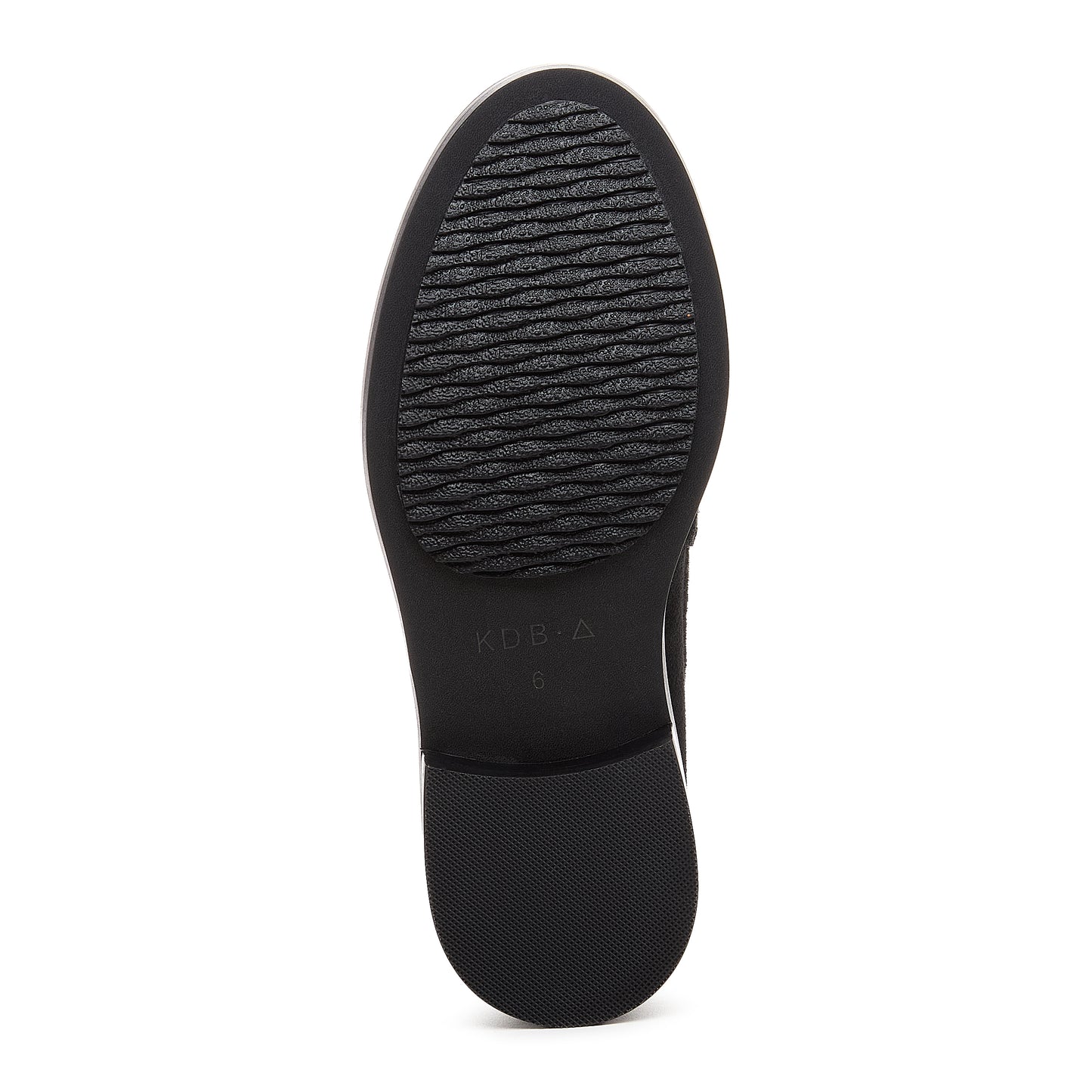 Lens All Black Suede Loafer