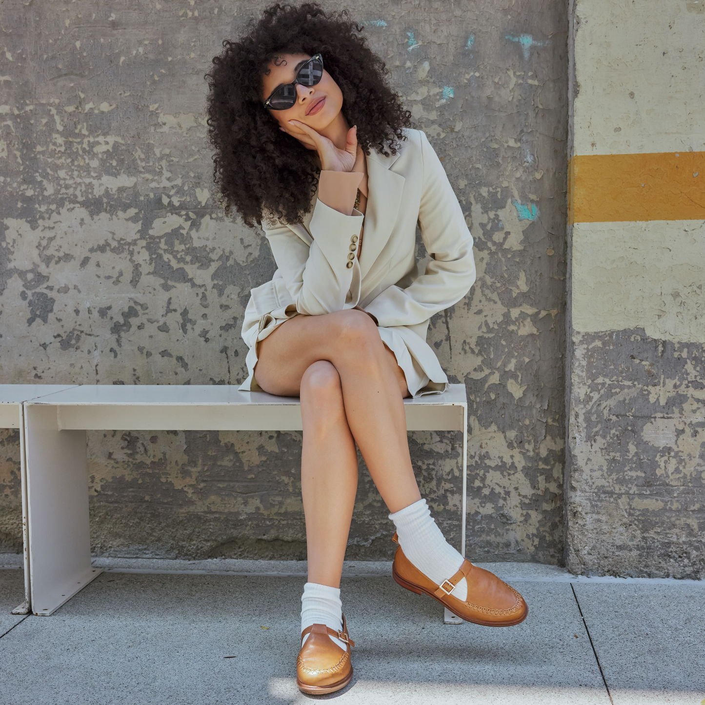 Lou Honey T-Strap Mary Jane Loafers