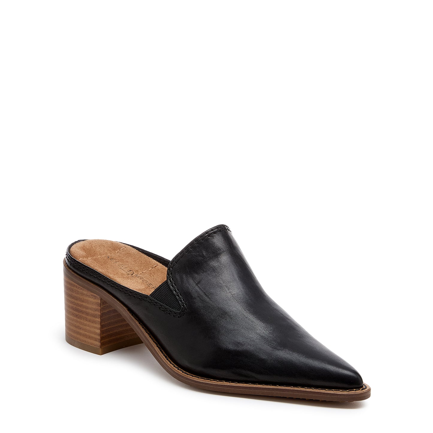 Mason Black Pointed Toe Mules