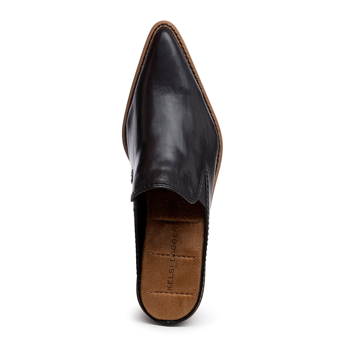 Mason Black Pointed Toe Mules