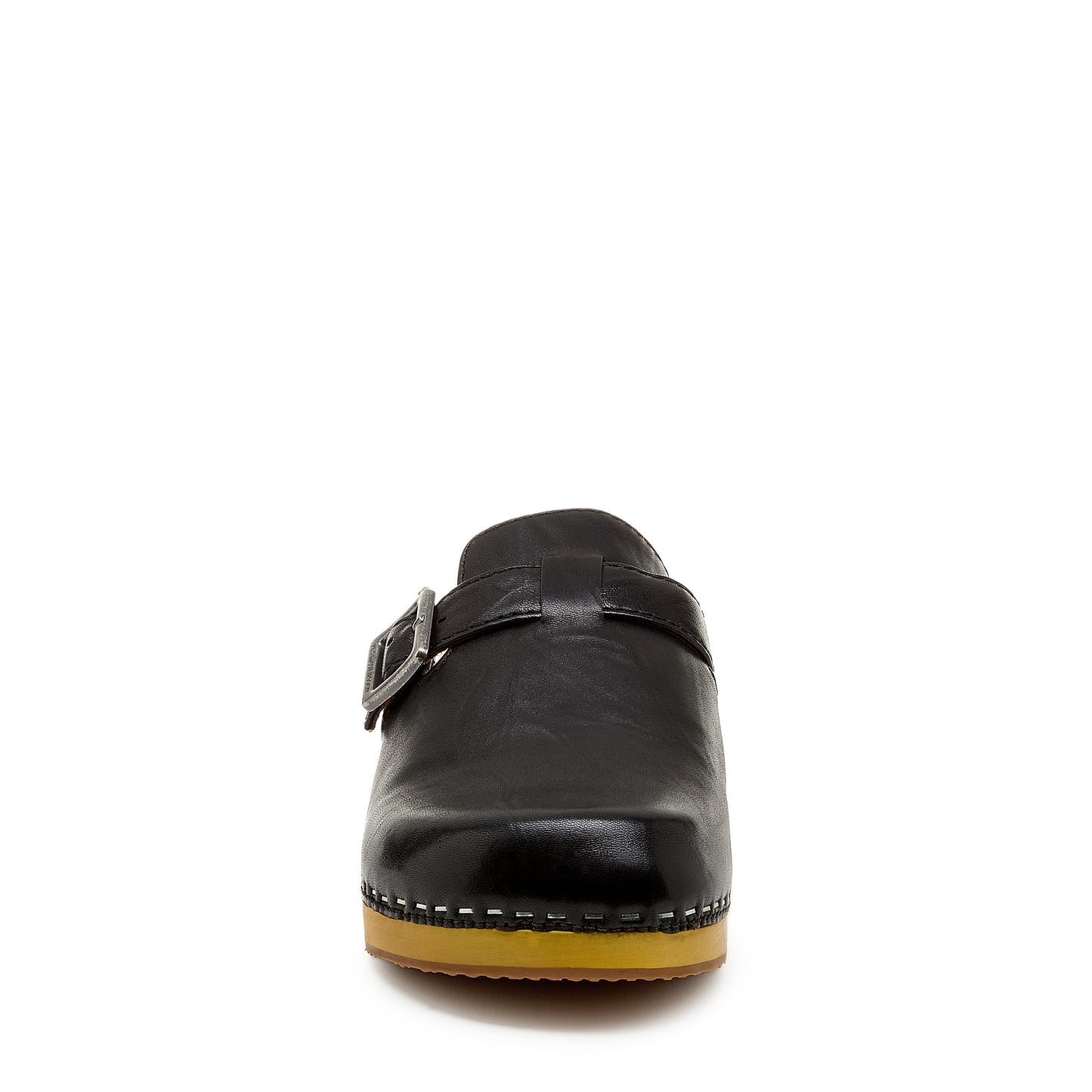 Nitro Black Leather Clog