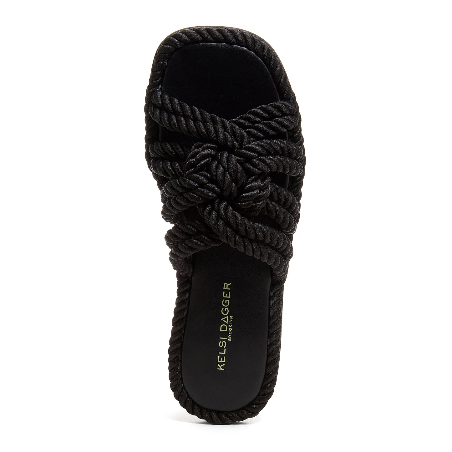 Beachy Black Rope Woven Sandals