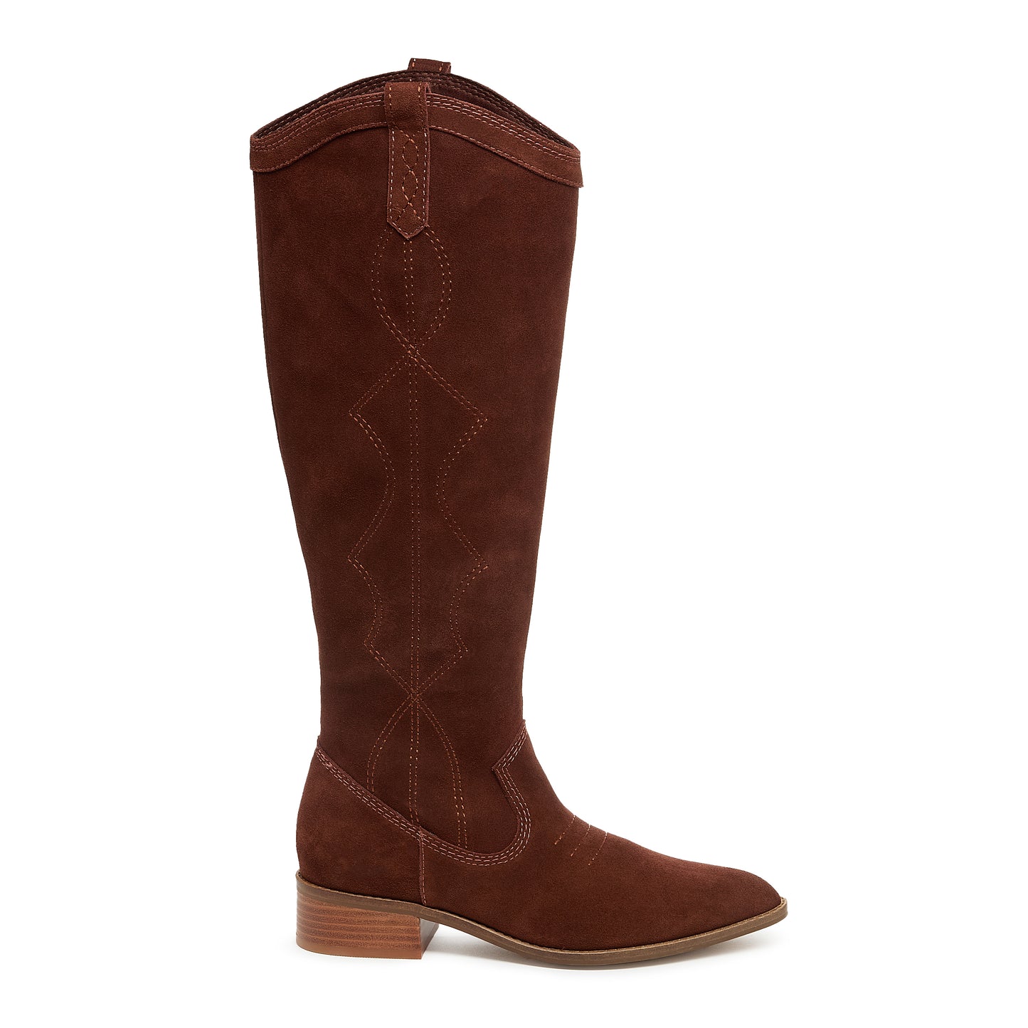 Kelsi Dagger Women's Benson Cinnamon Suede Tall Boot - Knee-High Western Boot