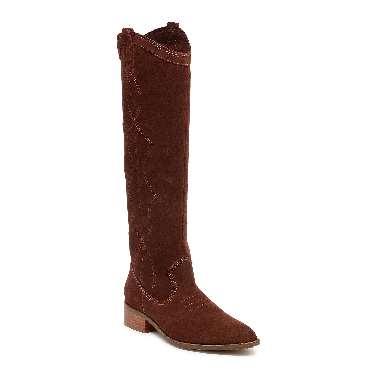 Kelsi Dagger Women's Benson Cinnamon Suede Tall Boot - Knee-High Western Boot