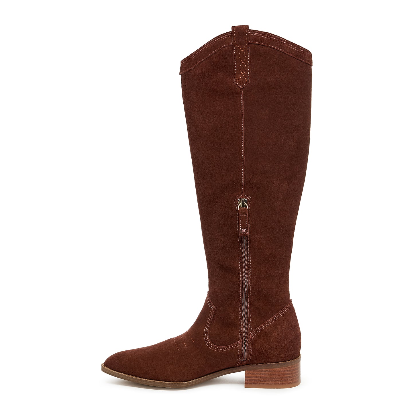 Kelsi Dagger Women's Benson Cinnamon Suede Tall Boot - Knee-High Western Boot