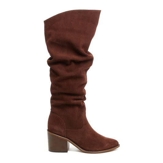 Easton Brown Suede Slouchy Boots
