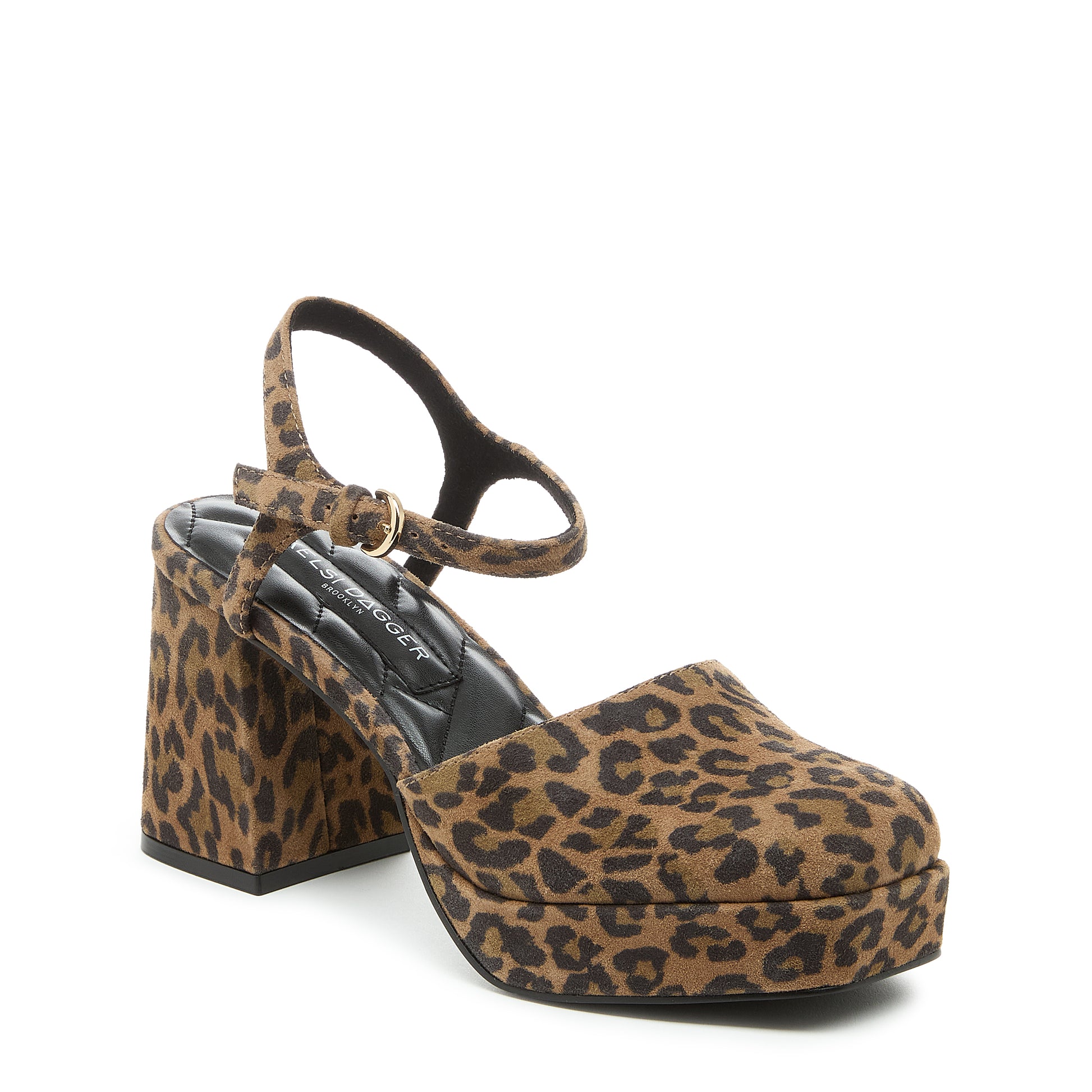 Edna Leopard Suede Women's Mary Jane Platform Heels - Kelsi Dagger