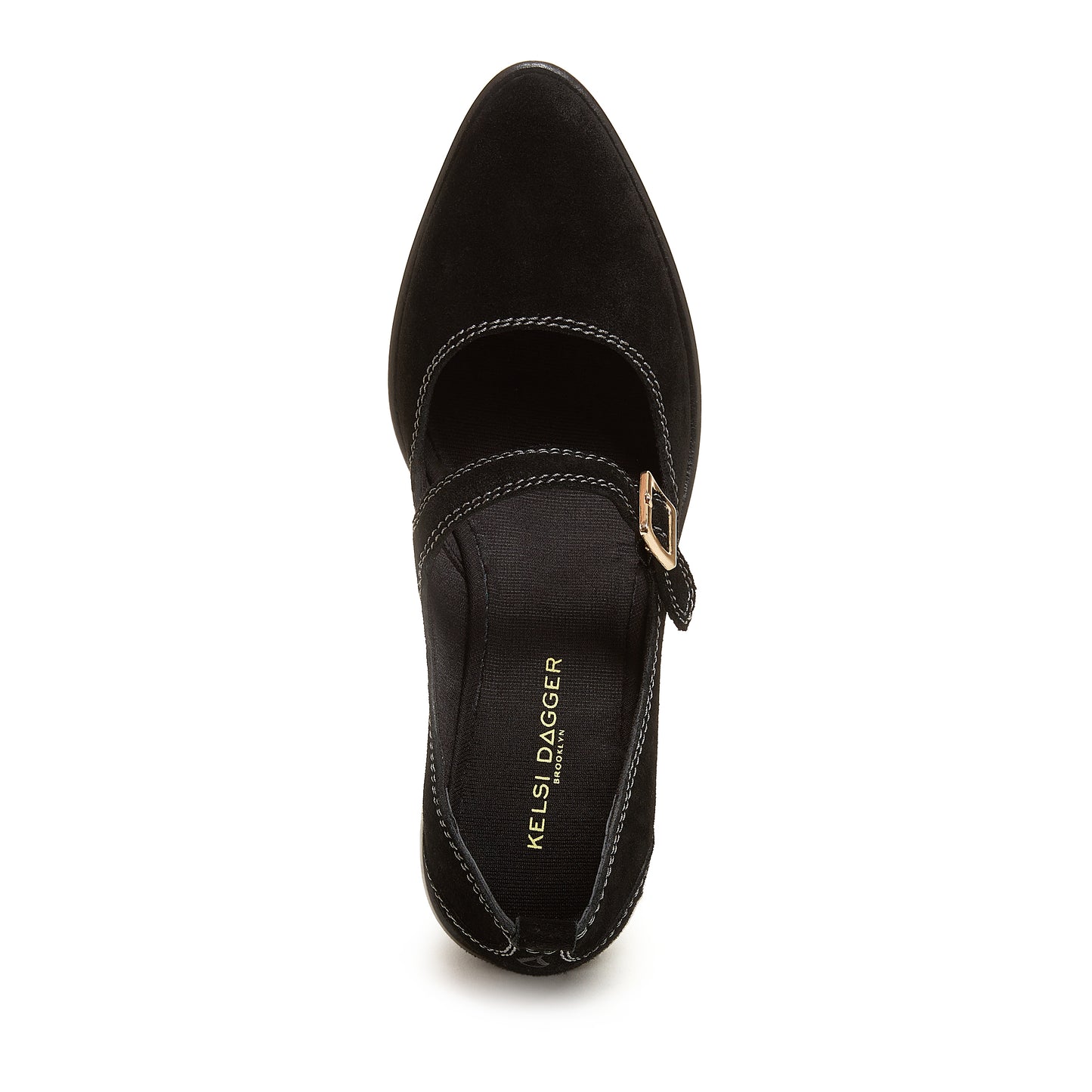 Elm Black Suede Mary Janes