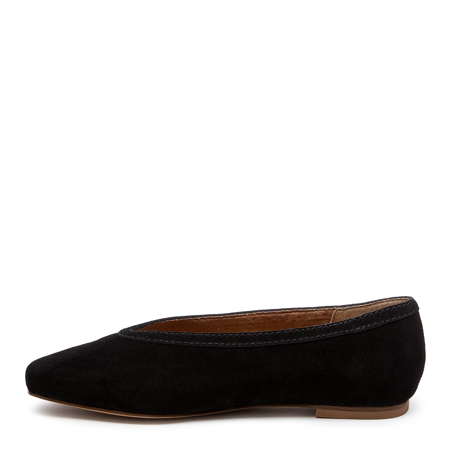 Kelsi Dagger Women's Freya Black Cow Suede Ballet Flats