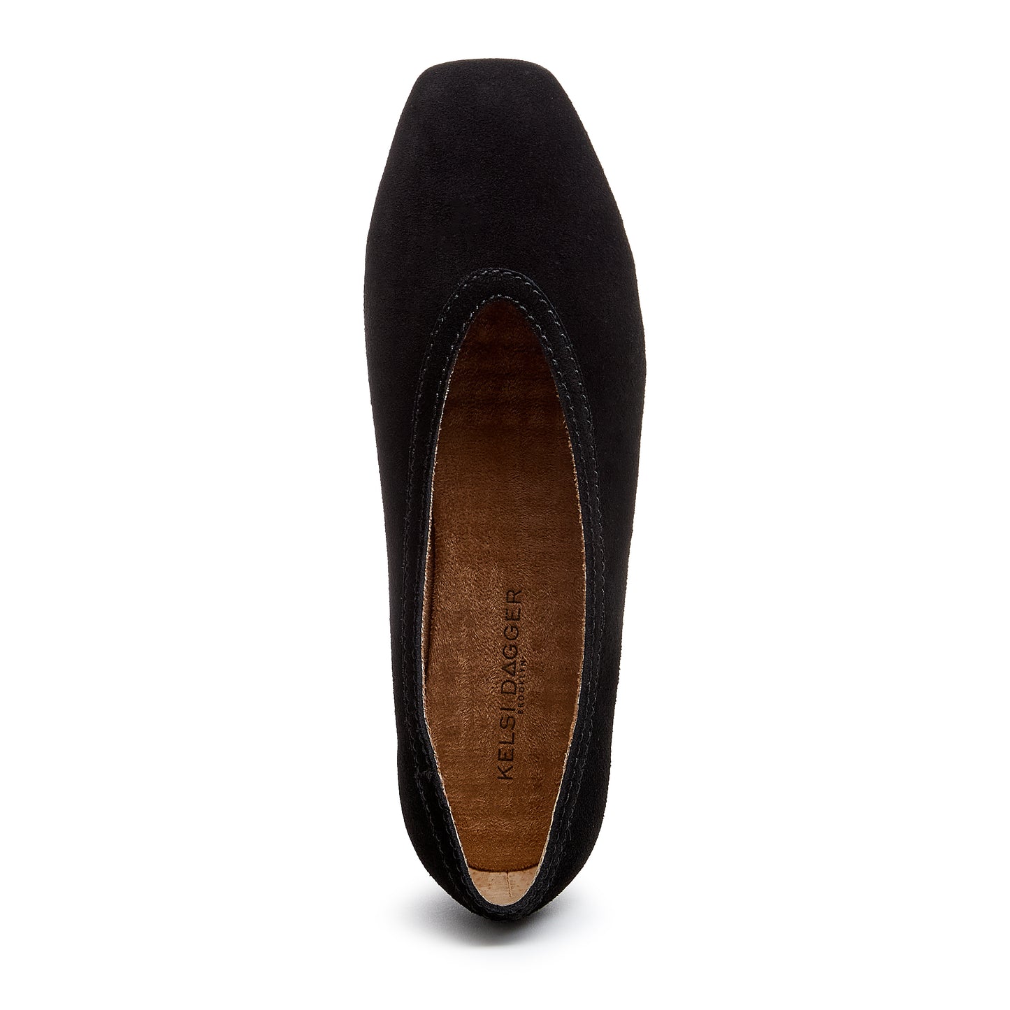 Kelsi Dagger Women's Freya Black Cow Suede Ballet Flats