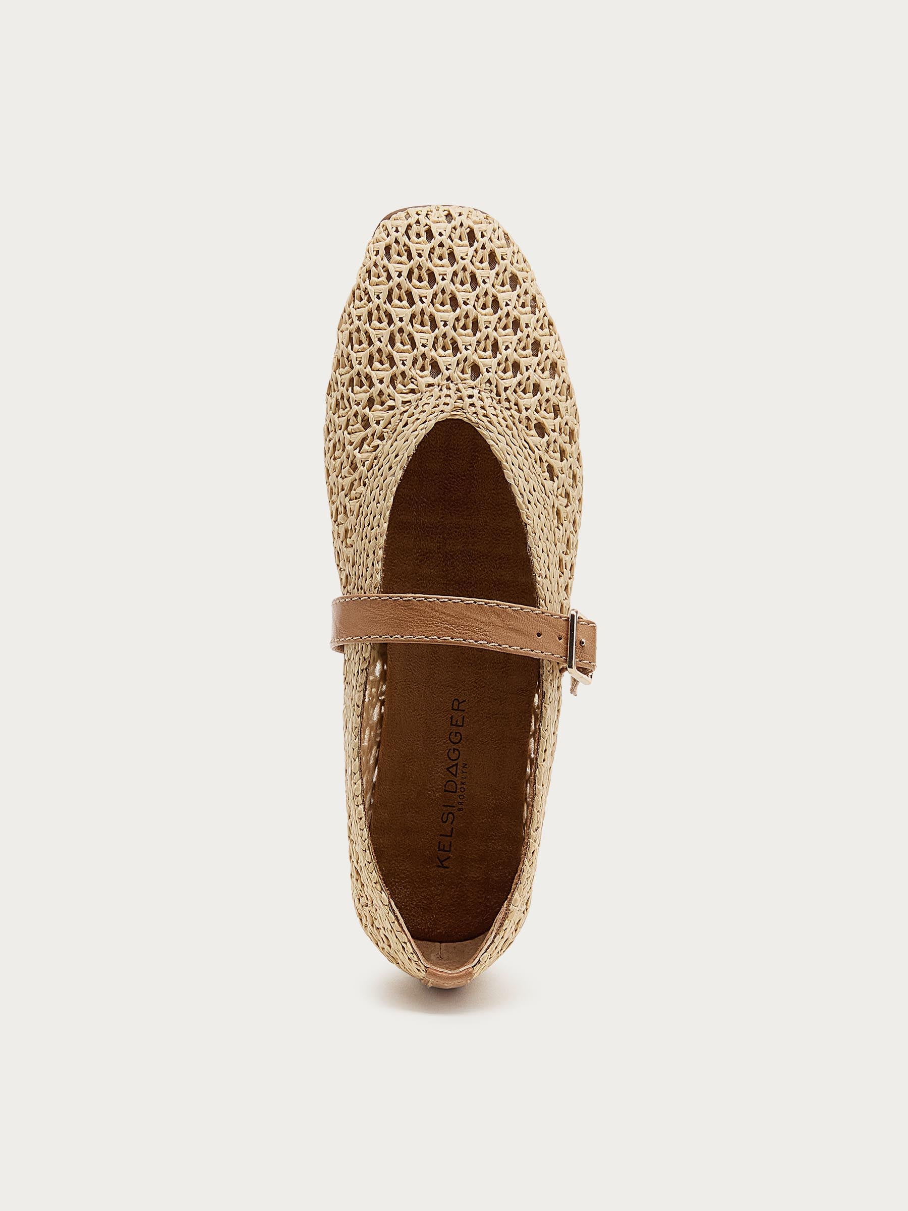Kelsi Dagger Freya Natural Mary Jane Ballet Flats – Kelsi Dagger BK