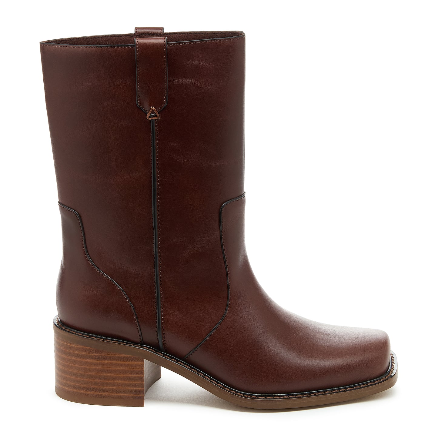 Gavin Cinnamon Leather Women's Mid-Calf Boot - Kelsi Dagger