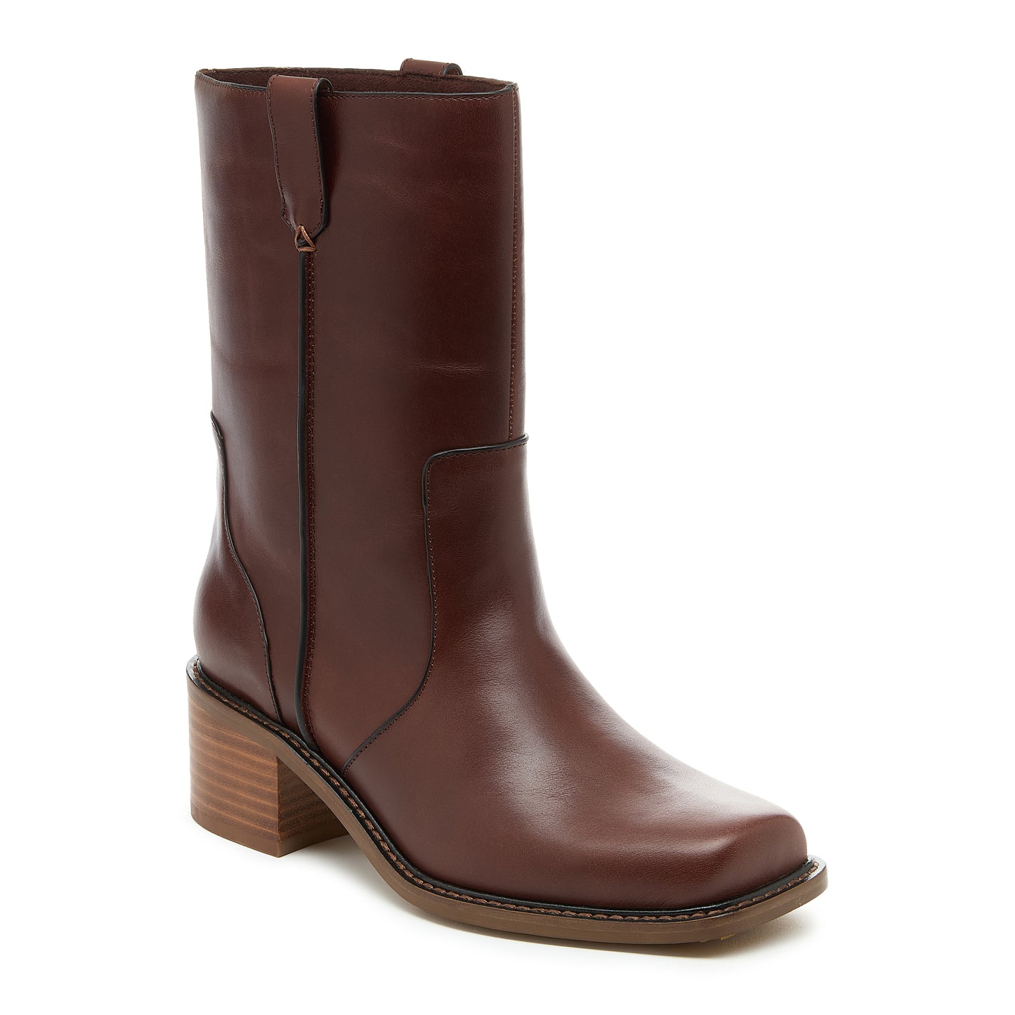 Gavin Cinnamon Leather Women's Mid-Calf Boot - Kelsi Dagger