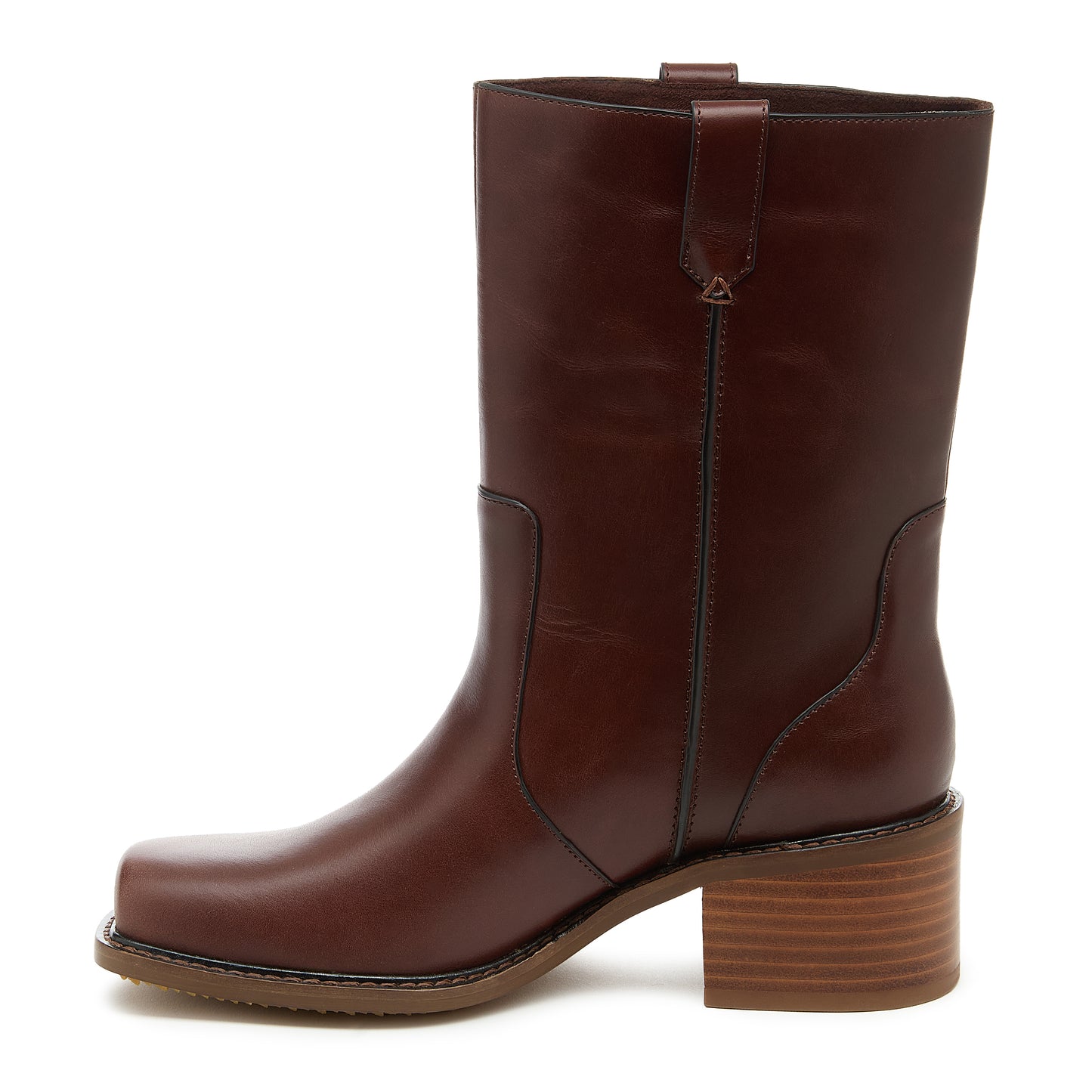 Gavin Cinnamon Leather Women's Mid-Calf Boot - Kelsi Dagger