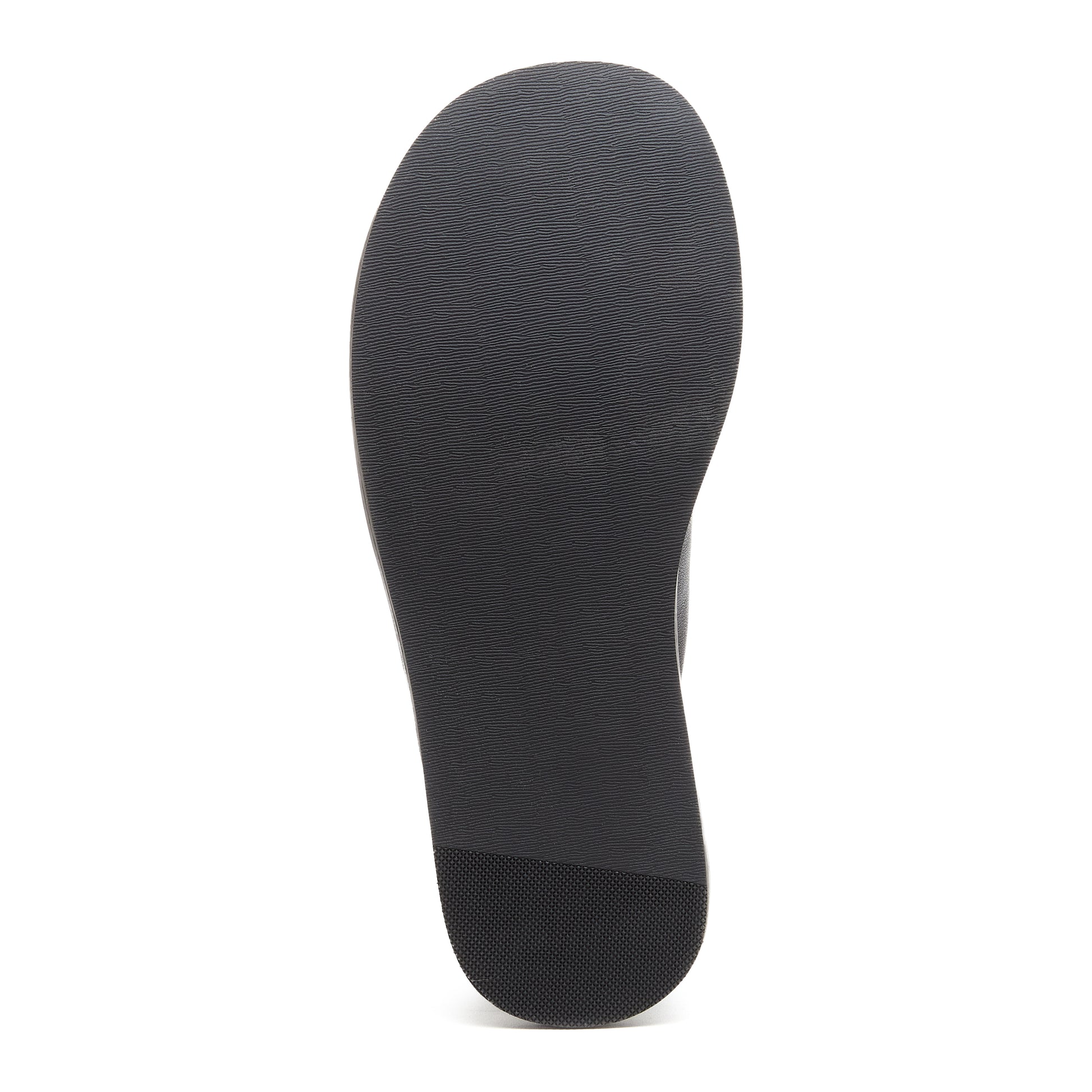 Women's Gigi Black Leather Platform Thong Sandals