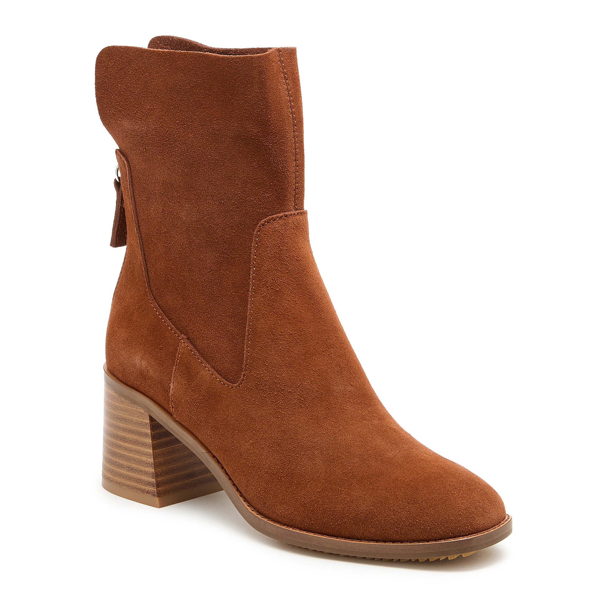 Island Hickory Suede Booties
