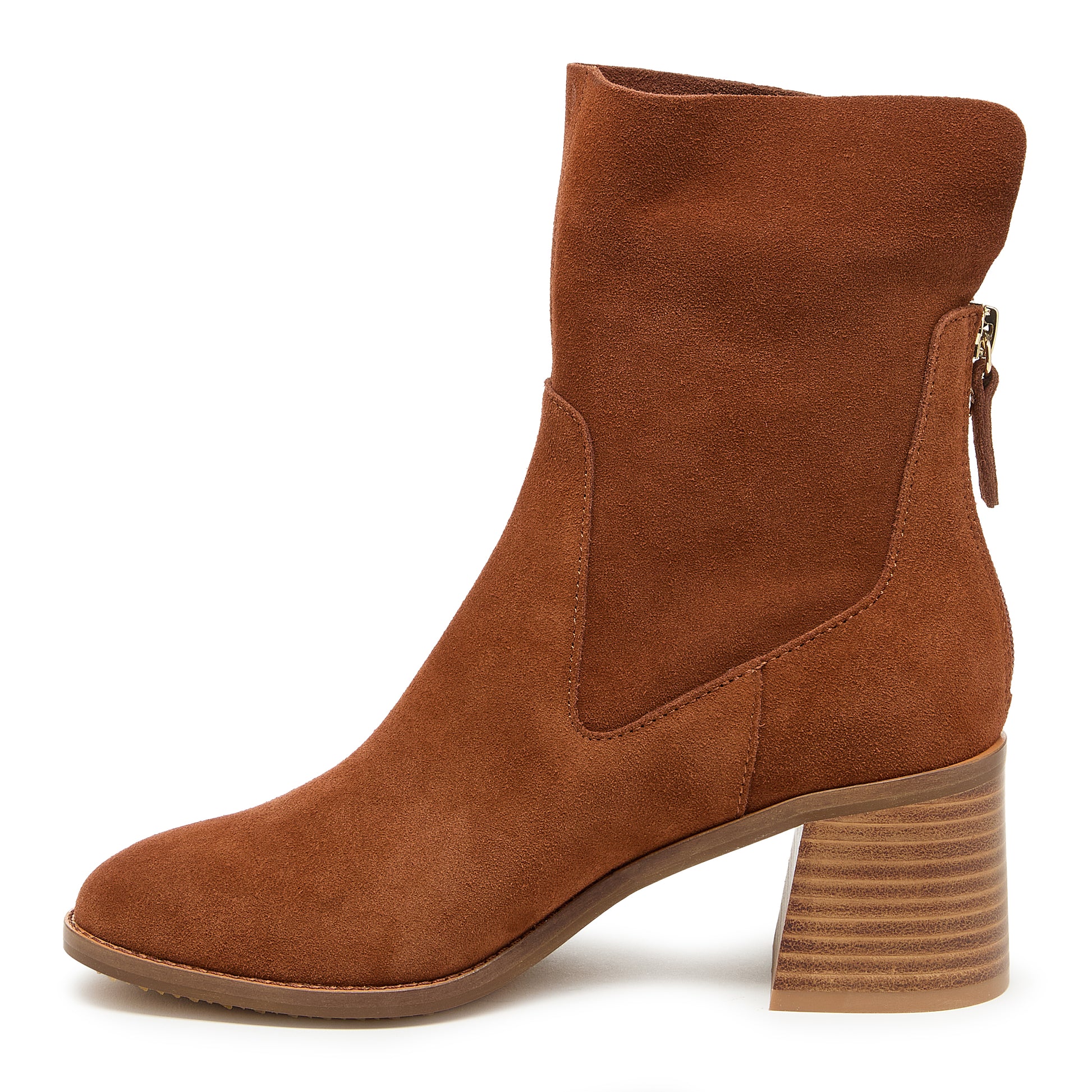 Island Hickory Suede Booties