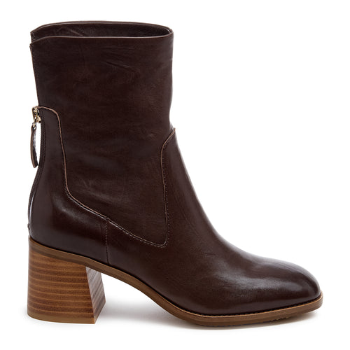 Island Cacao Leather Booties