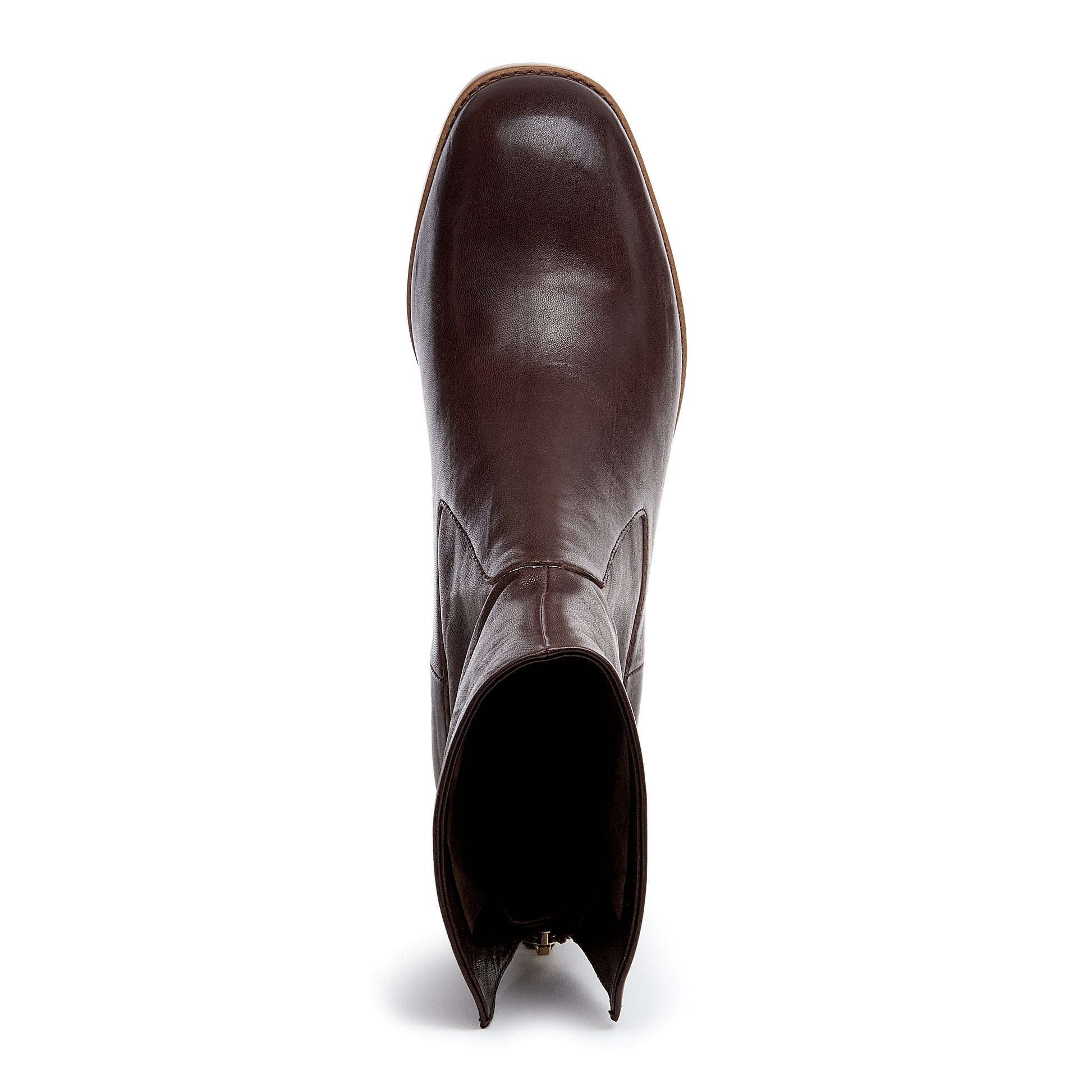 Island Cacao Leather Booties – Women’s Block Heel Ankle Boot