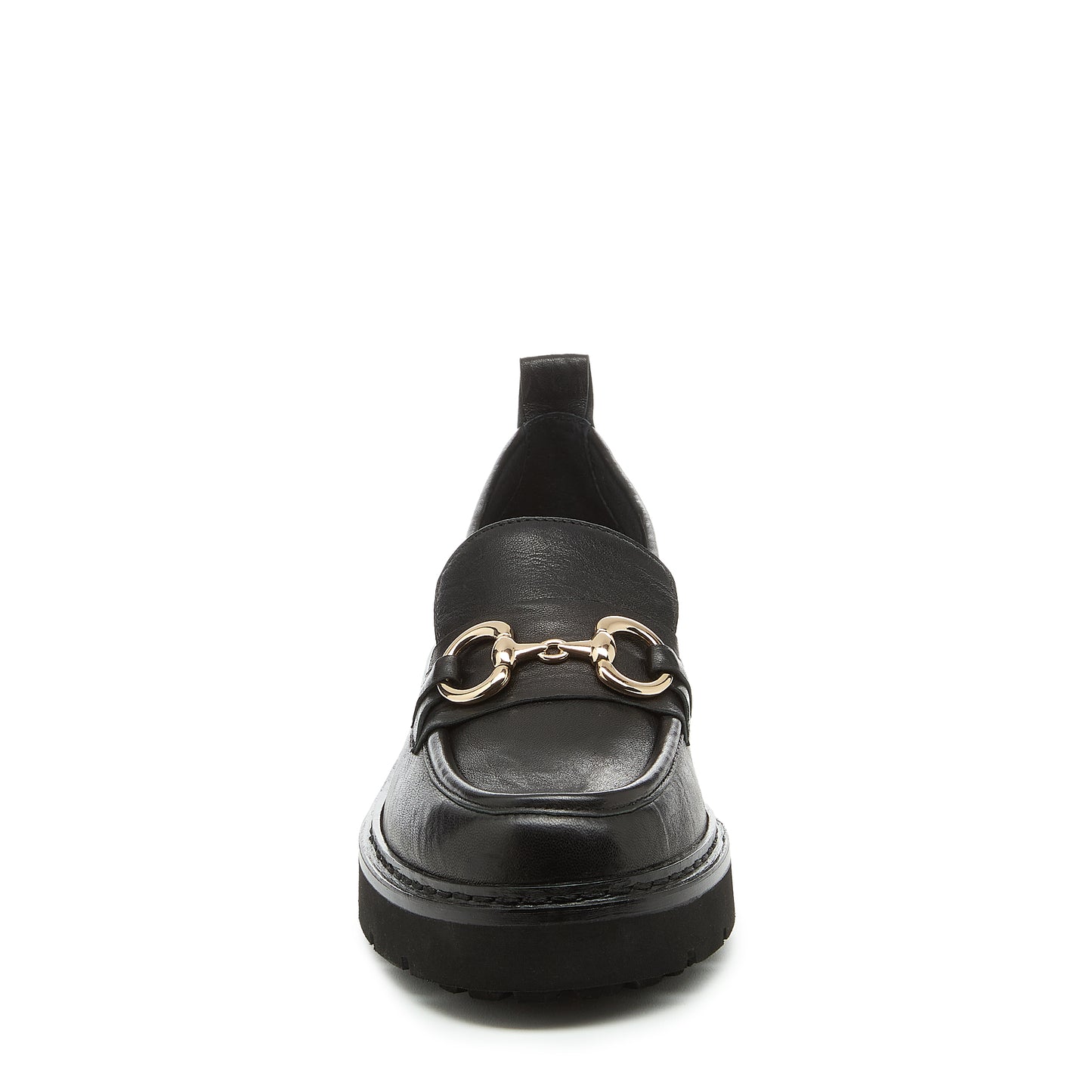 Kelsi Dagger Women's Jemmie Black Leather Lug Sole Loafer