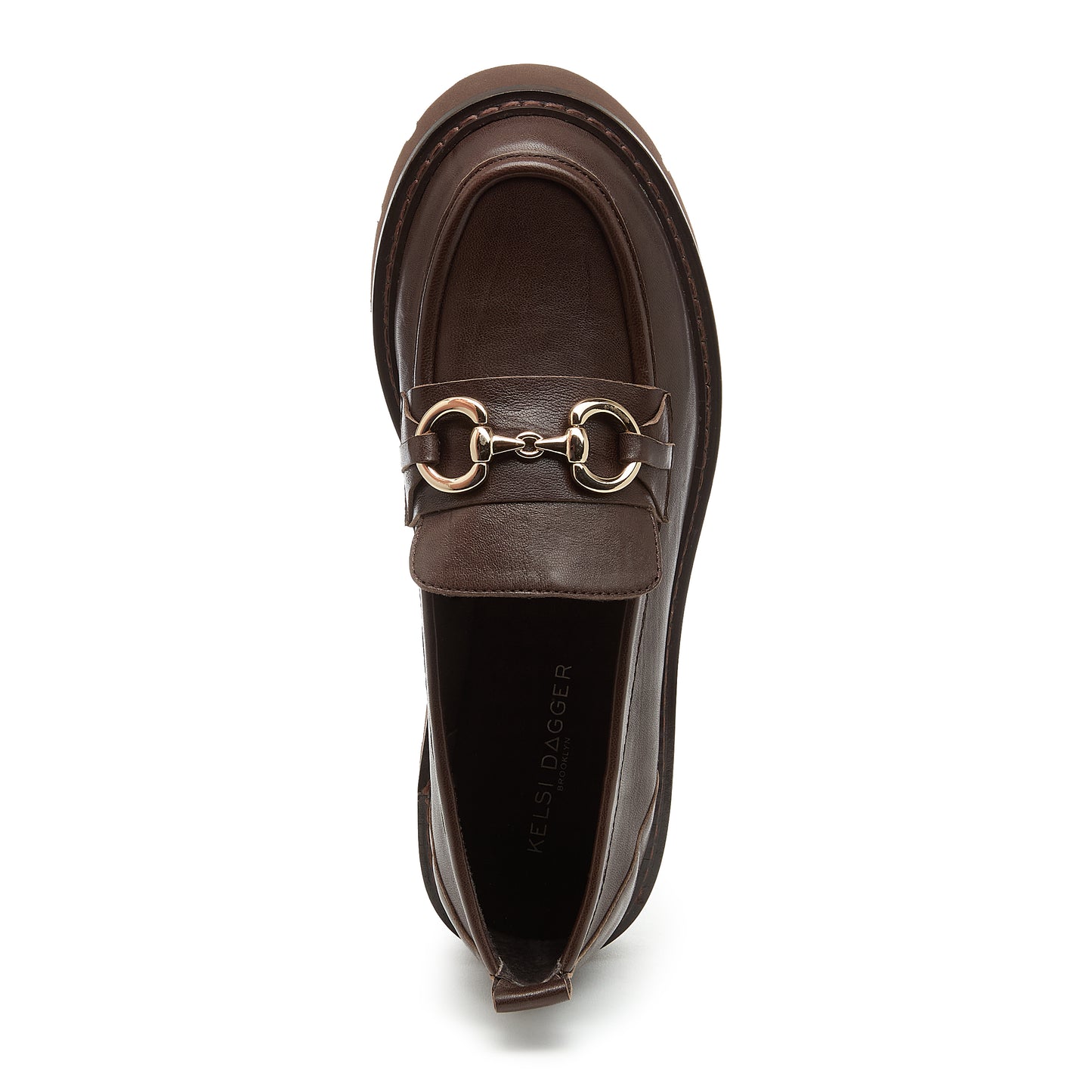 Kelsi Dagger Women's Jemmie Cacao Leather Lug Sole Loafer