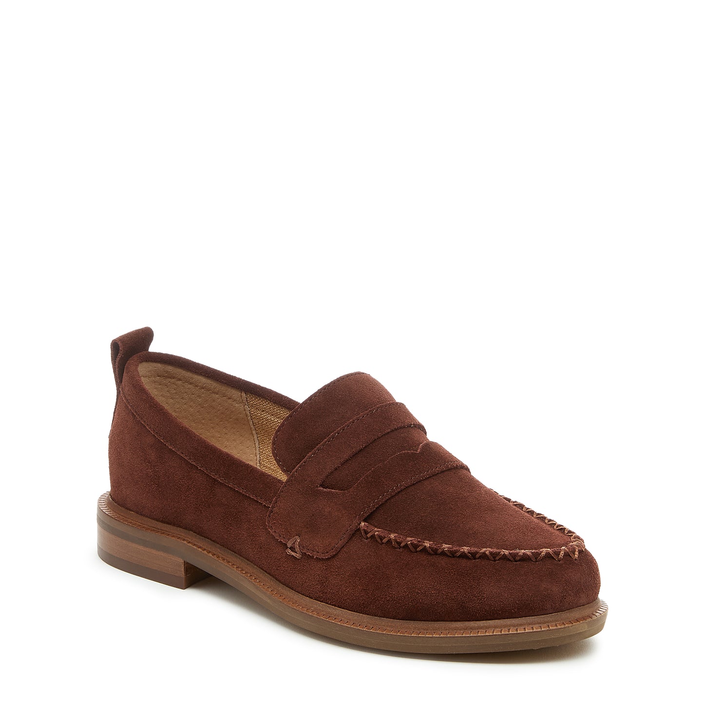 Lens Cinnamon Suede Loafers – Women’s Everyday Slip-On Flat