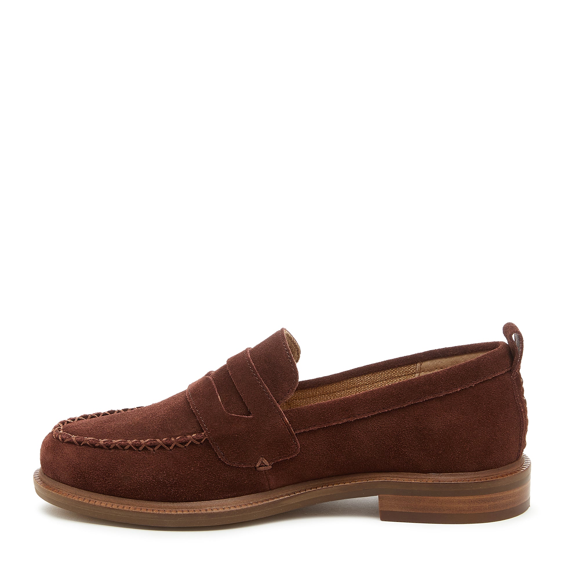 Lens Cinnamon Suede Loafers – Women’s Everyday Slip-On Flat