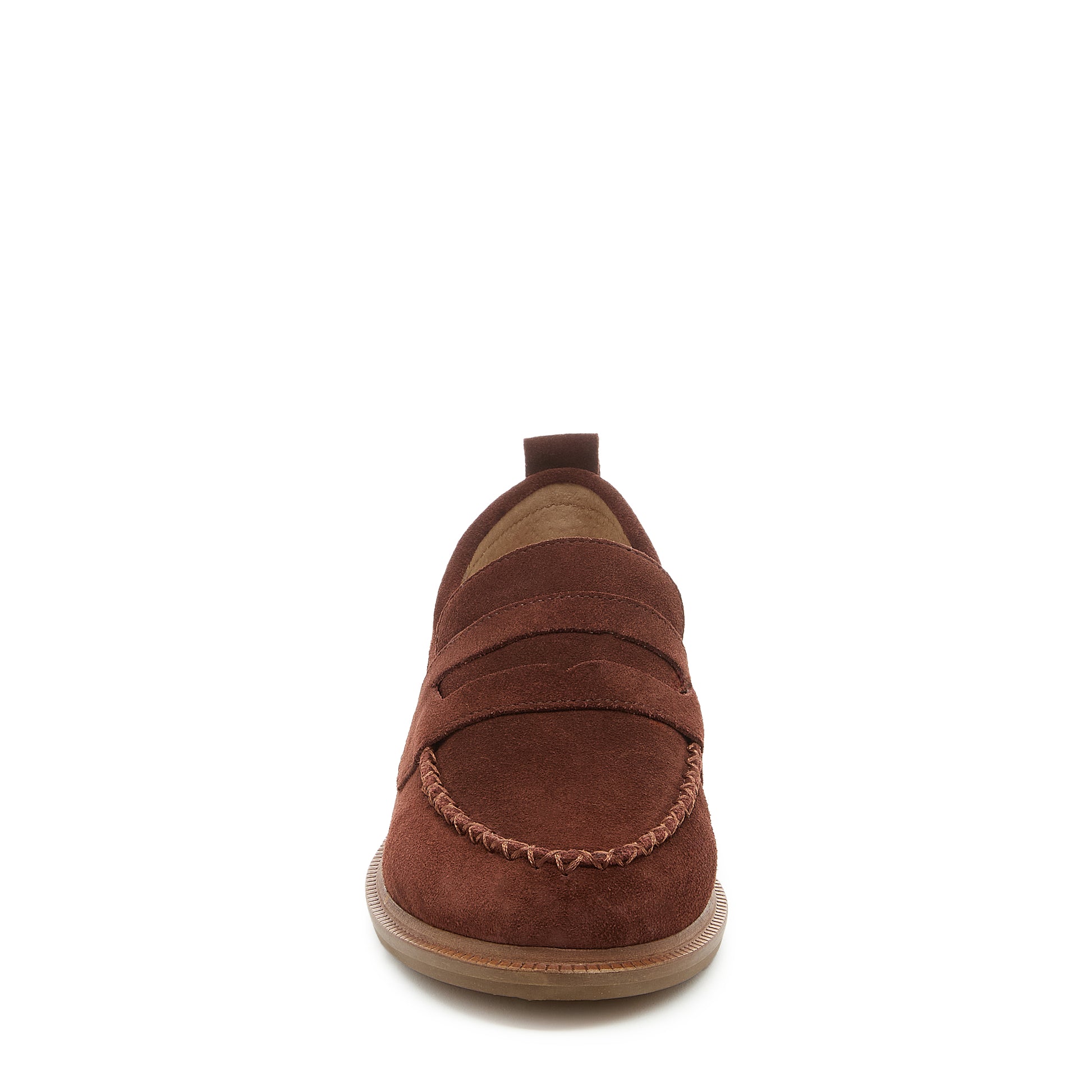 Lens Cinnamon Suede Loafers – Women’s Everyday Slip-On Flat