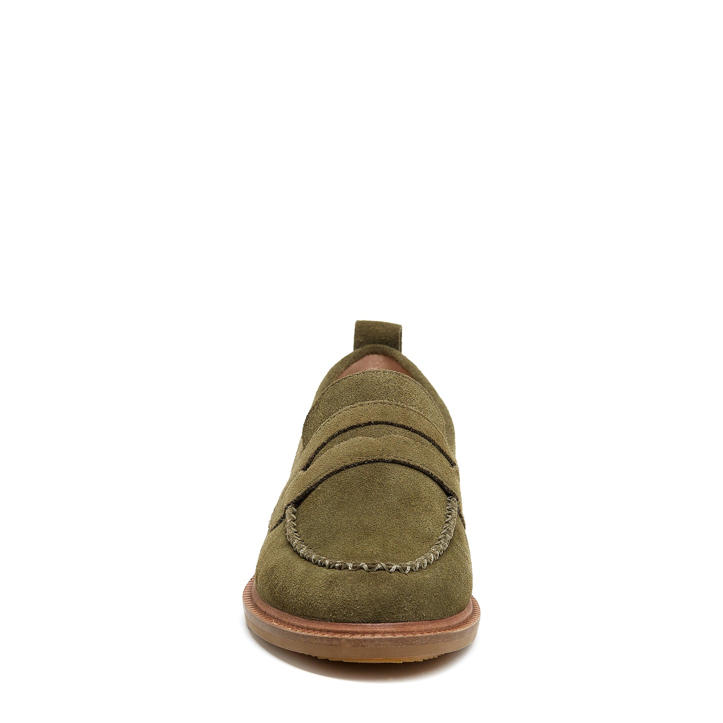 Lens Olive Suede Loafers