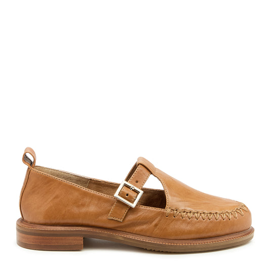 Kelsi Dagger Women's Lou Honey T-Strap Mary Jane Loafers