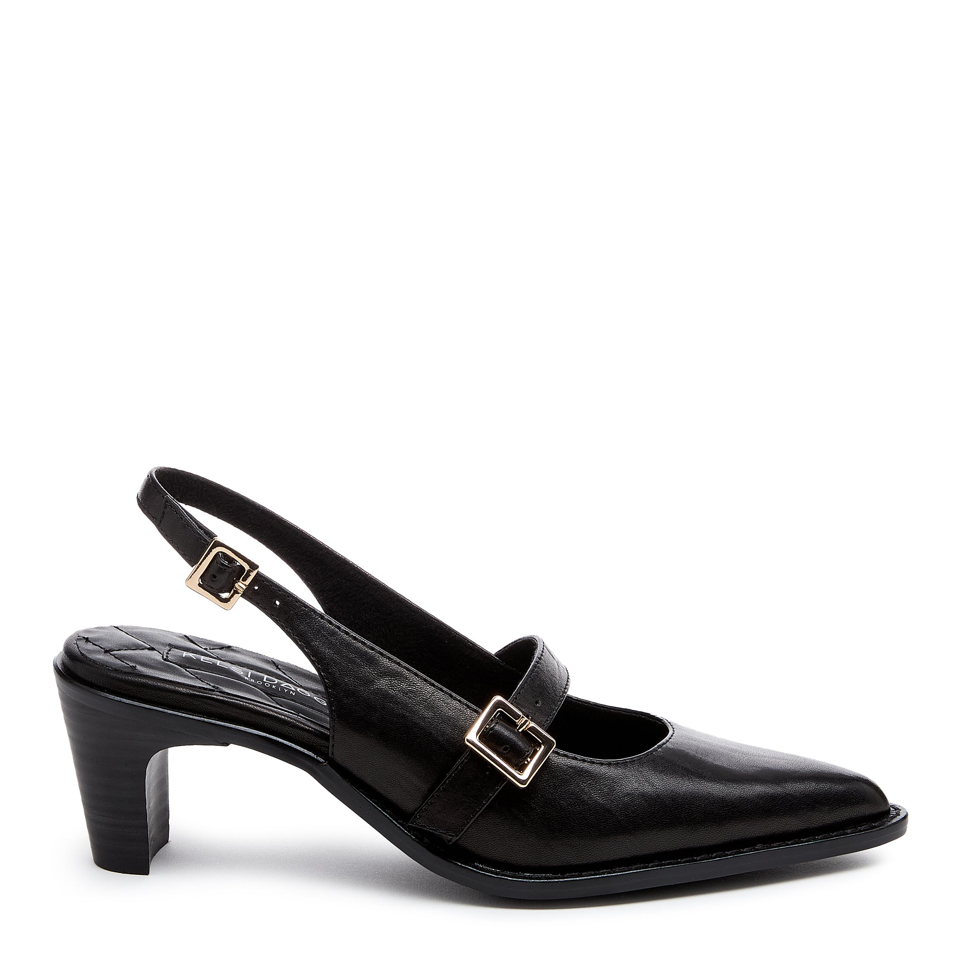 Kelsi Dagger Women's Maeve Black Mary Jane Leather Pumps