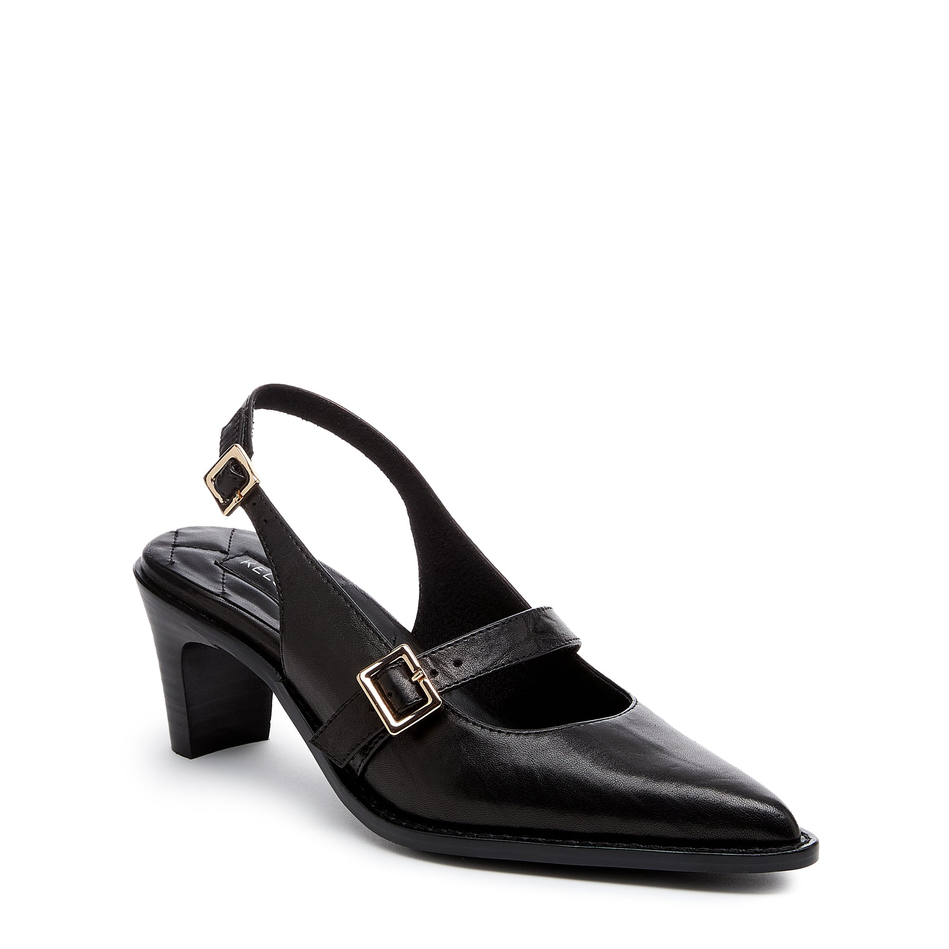 Kelsi Dagger Women's Maeve Black Mary Jane Leather Pumps