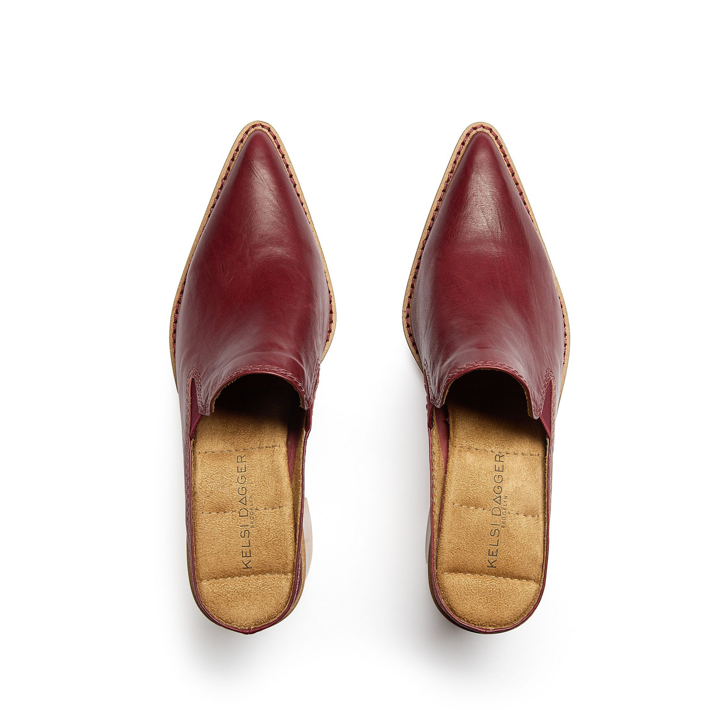 Mason Merlot Pointed Toe Mules