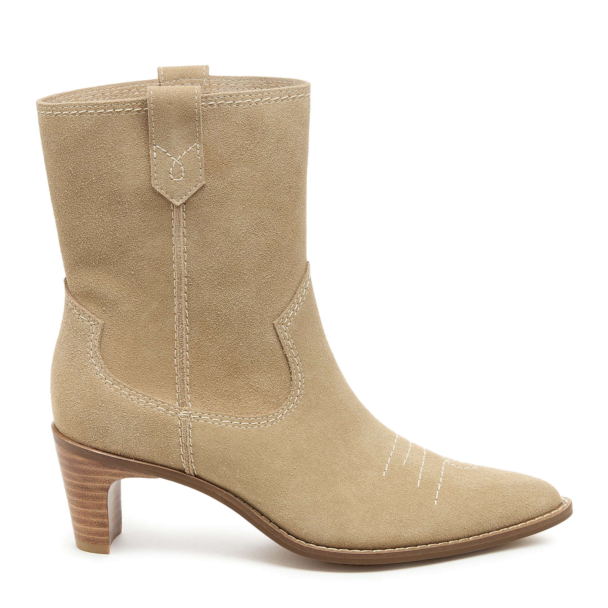 Kelsi Dagger Women's Matty Oatmeal Cow Suede Ankle Boots