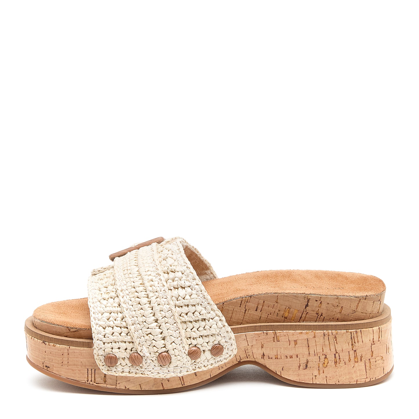 Paulie Shell Raffia Slide Sandal