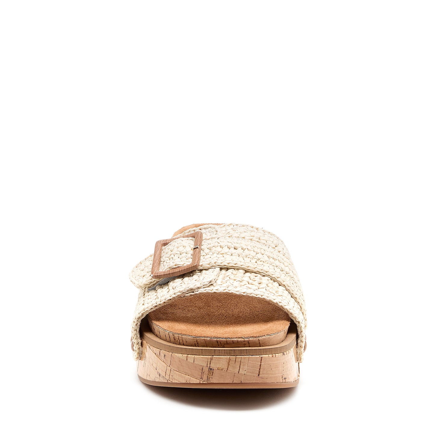 Paulie Shell Raffia Slide Sandal