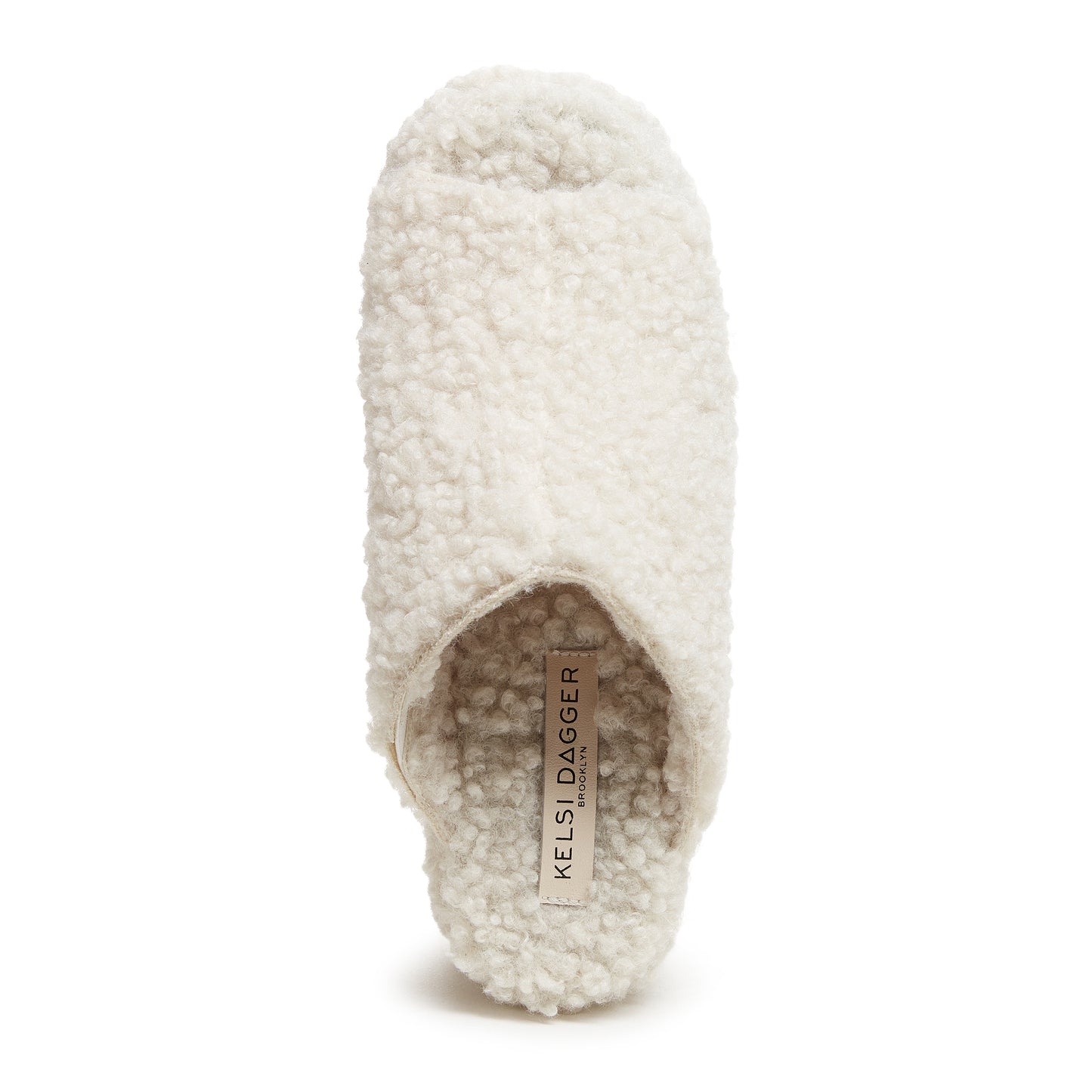 Rowan Natural Faux Shearling Platform Sandals