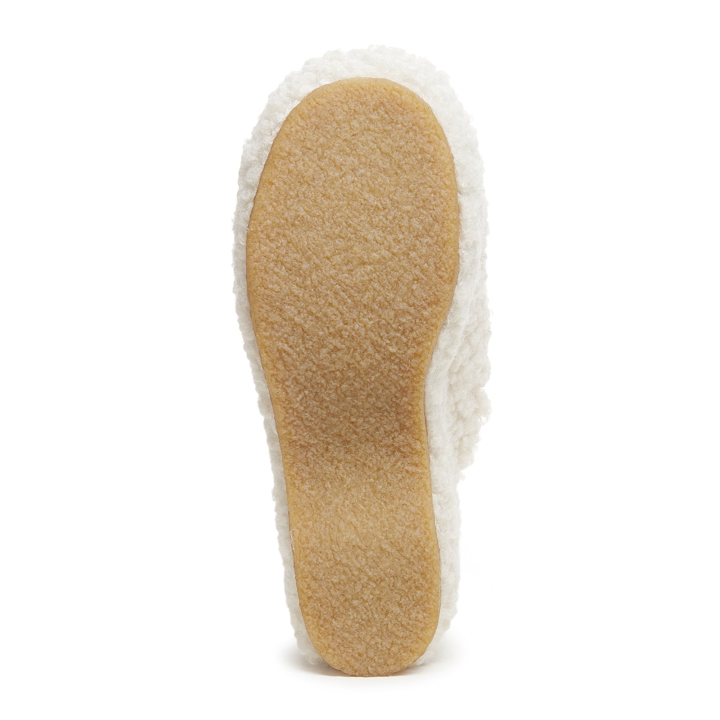 Rowan Natural Faux Shearling Platform Sandals