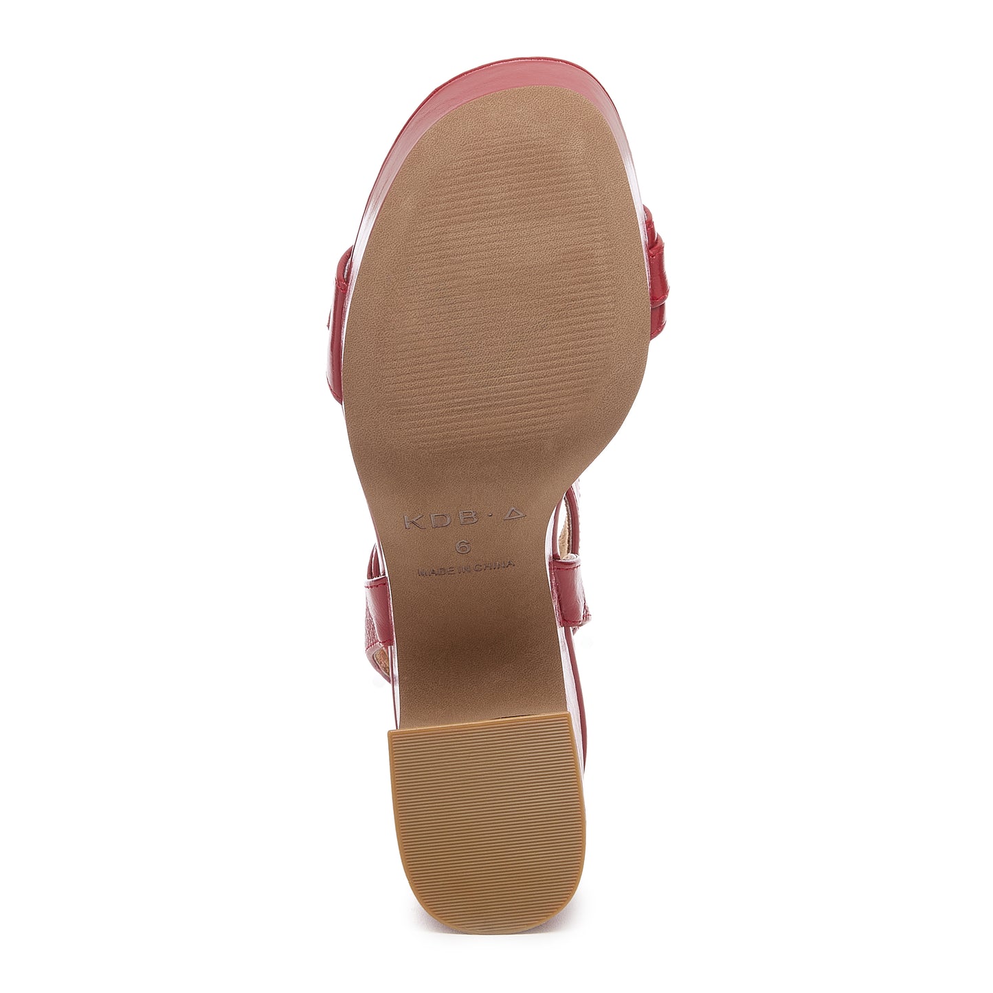 Wendy Crimson Leather Heel