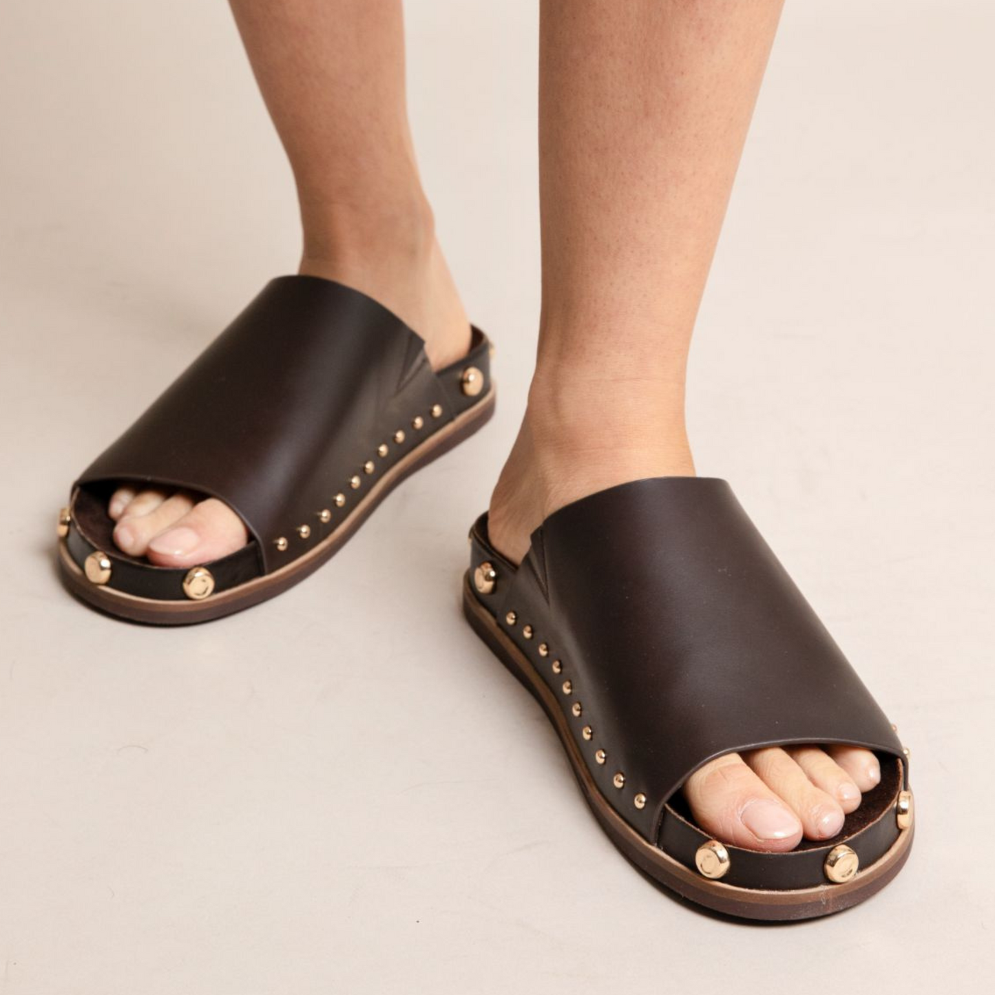 Squish Buffalo Stud Slide Sandals