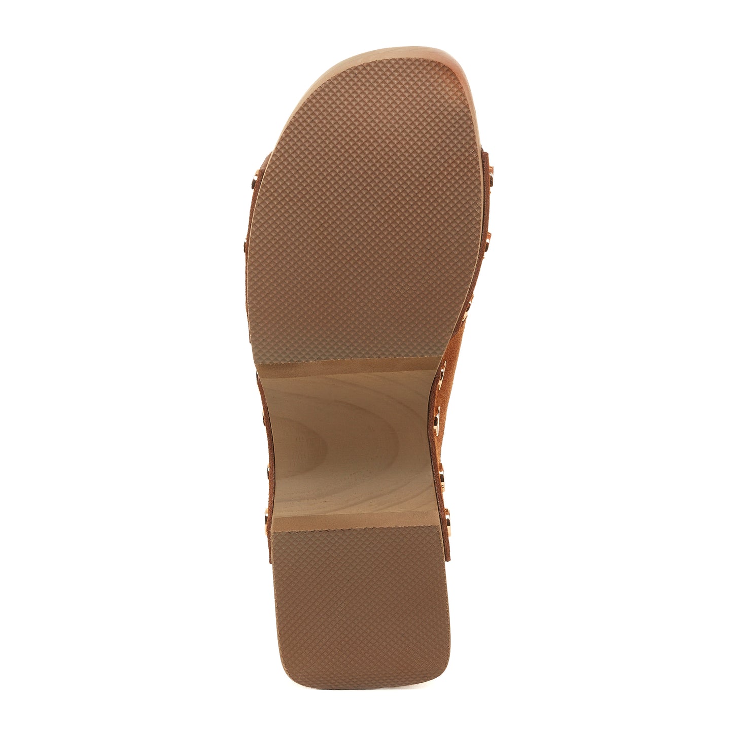 june camel clog sandals, close up of upper texture, Kelsi Dagger Brooklyn