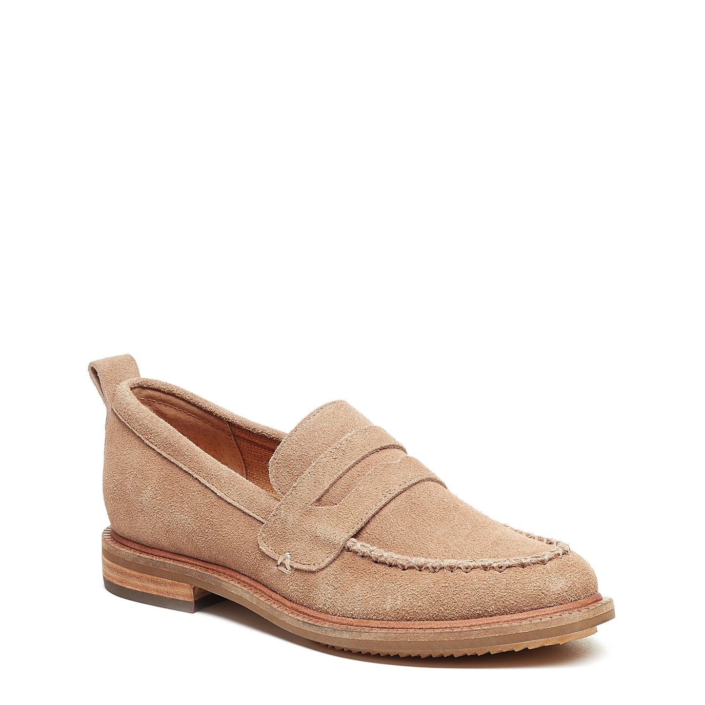 Lens Almond Suede Loafers