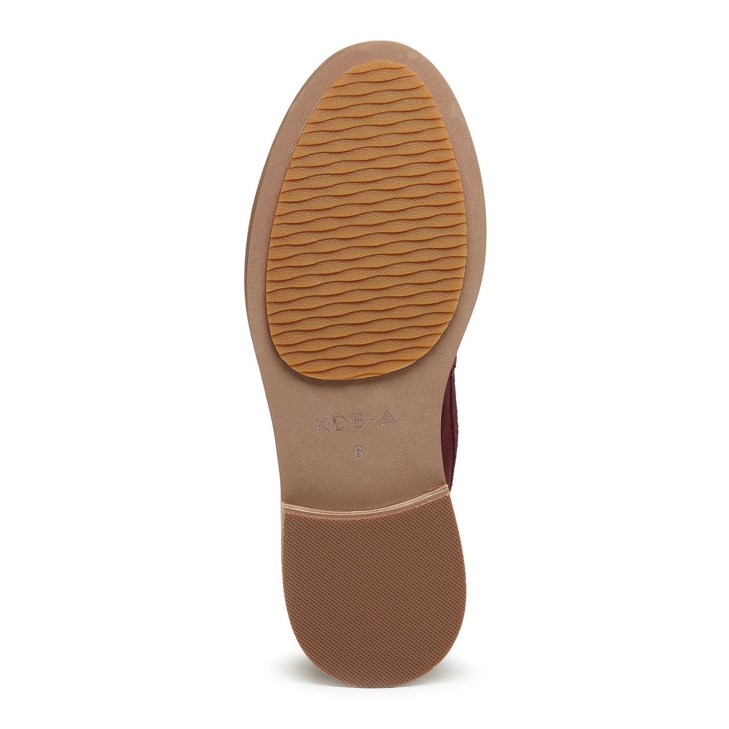 lens garnet suede loafers, close up of suede upper texture, Kelsi Dagger Brooklyn
